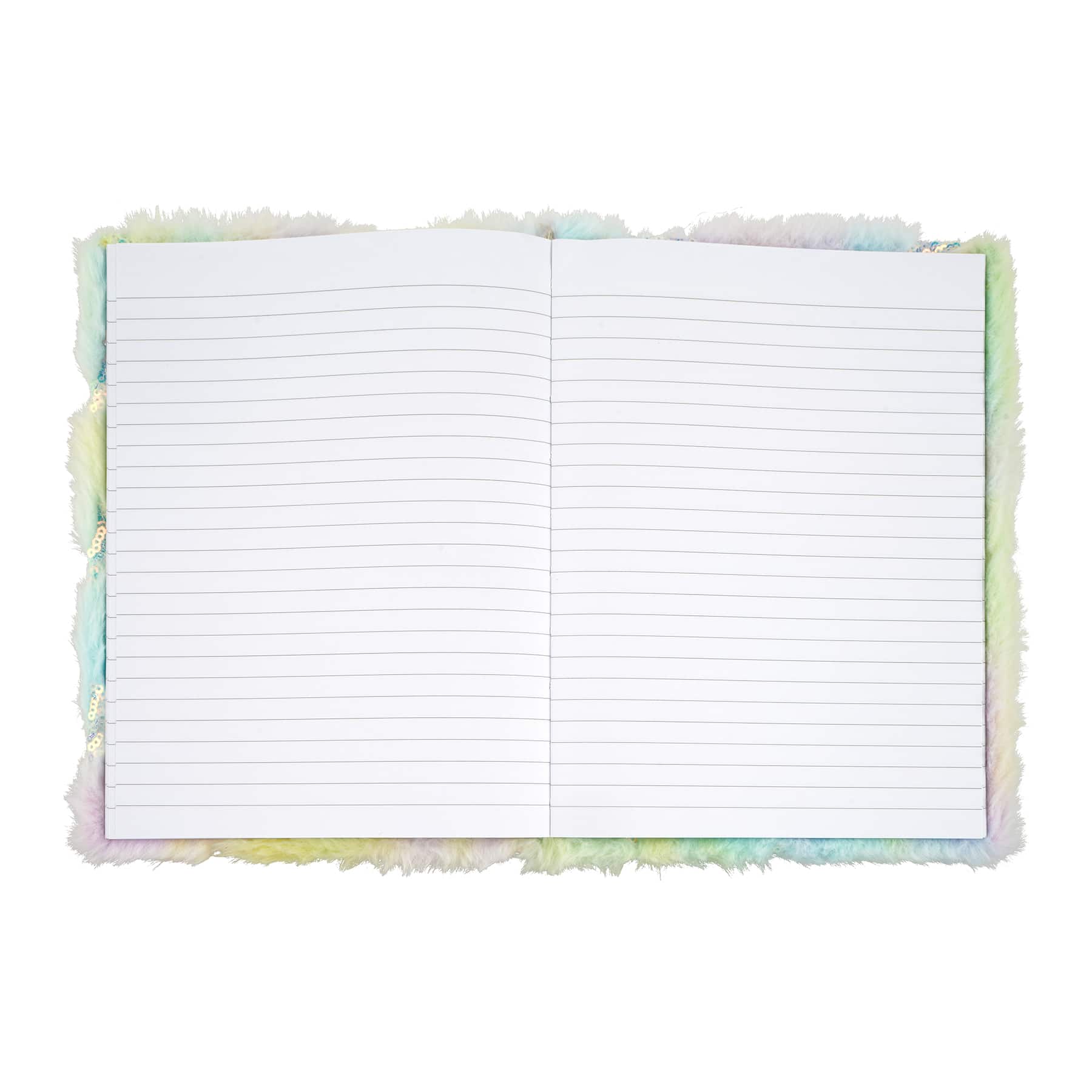6&#x22; x 8&#x22; Blue Fuzzy Journal by Fab Finds