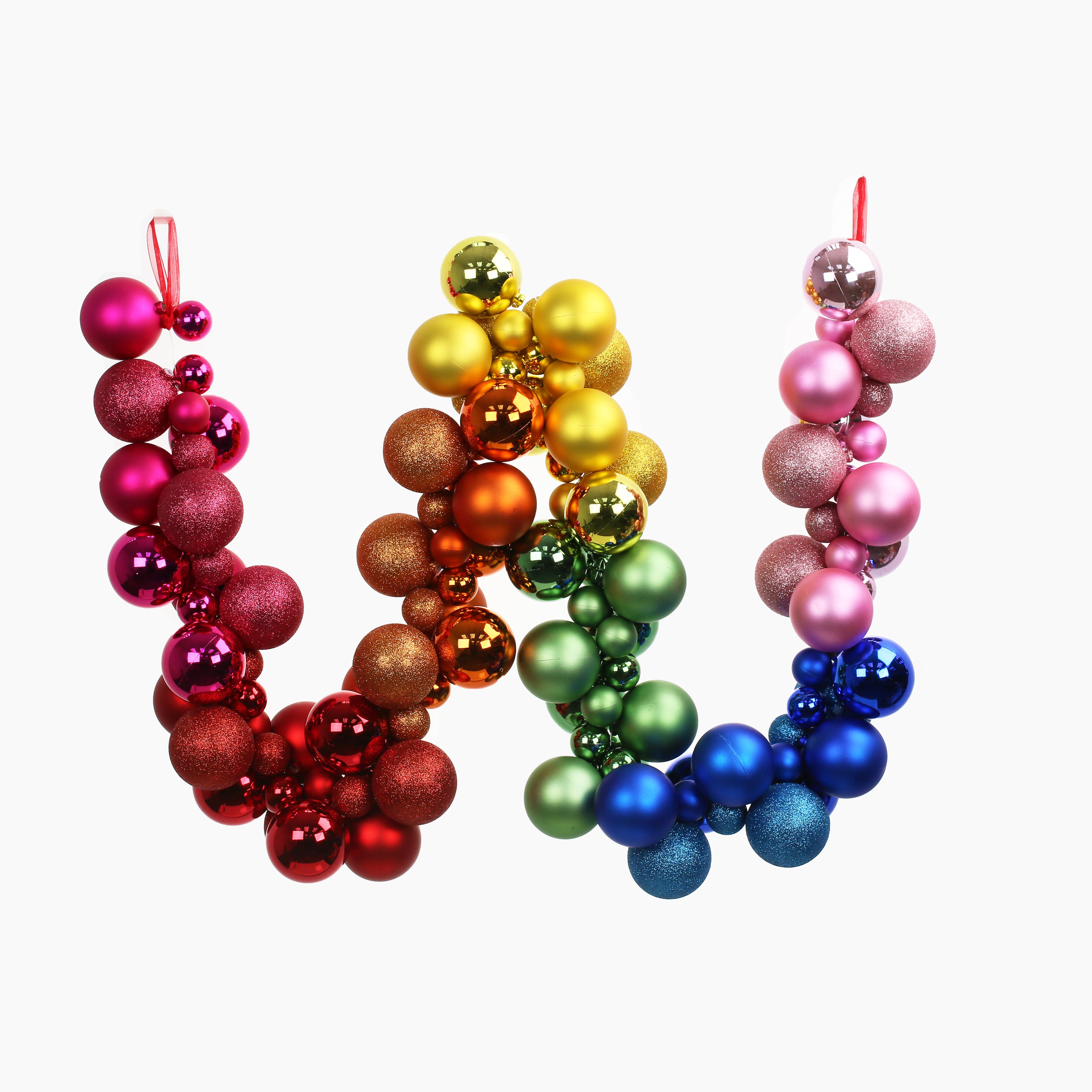6ft. Multicolor Rainbow Shatterproof Ball Garland by Ashland&#xAE;