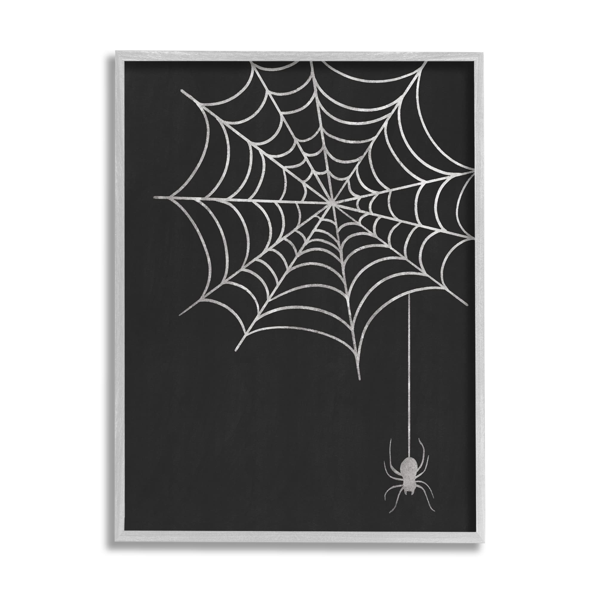 Stupell Industries Dangling Spider Web Insect Framed Giclee Art