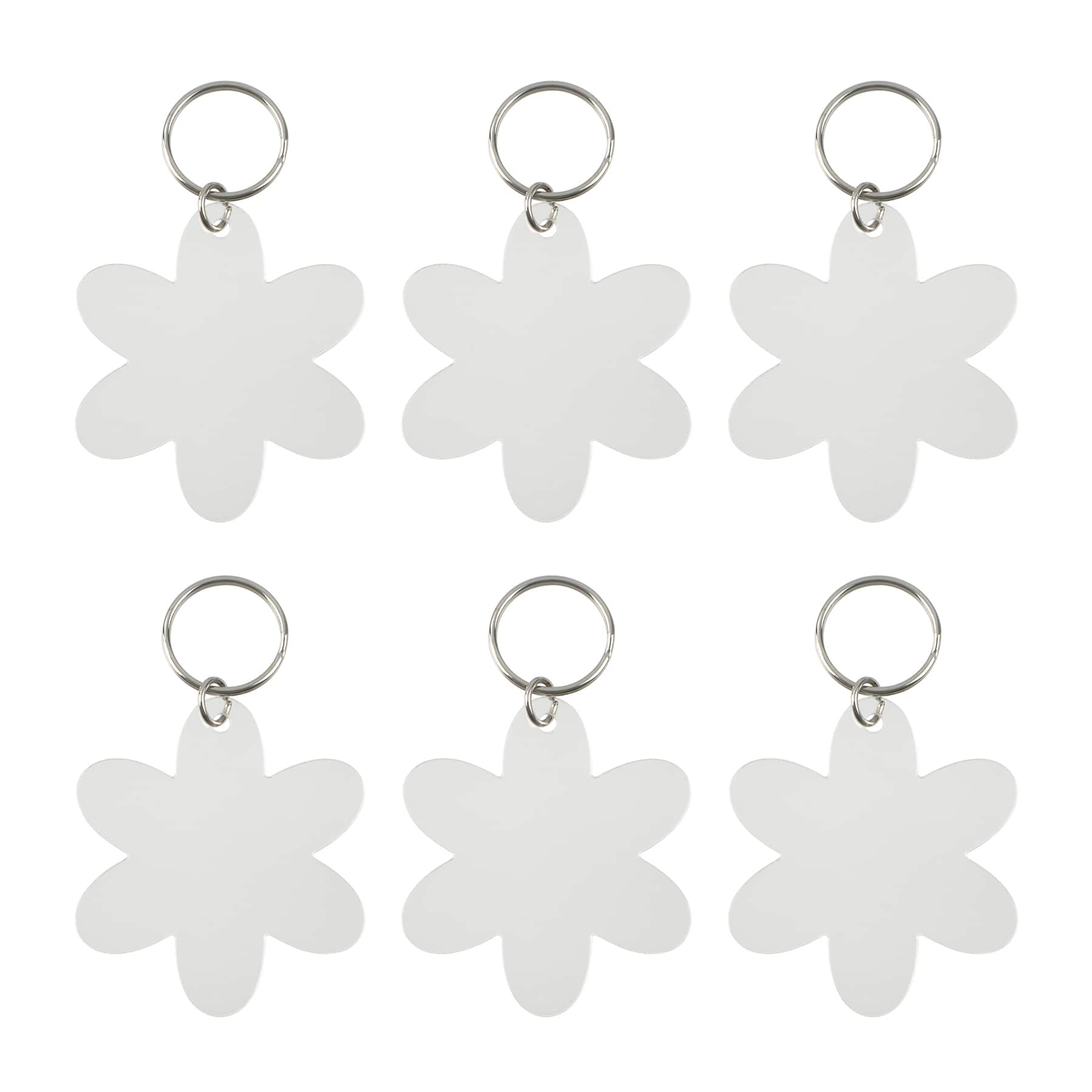 2.5&#x22; Flower Acrylic Keychains, 6ct. by Make Market&#xAE;