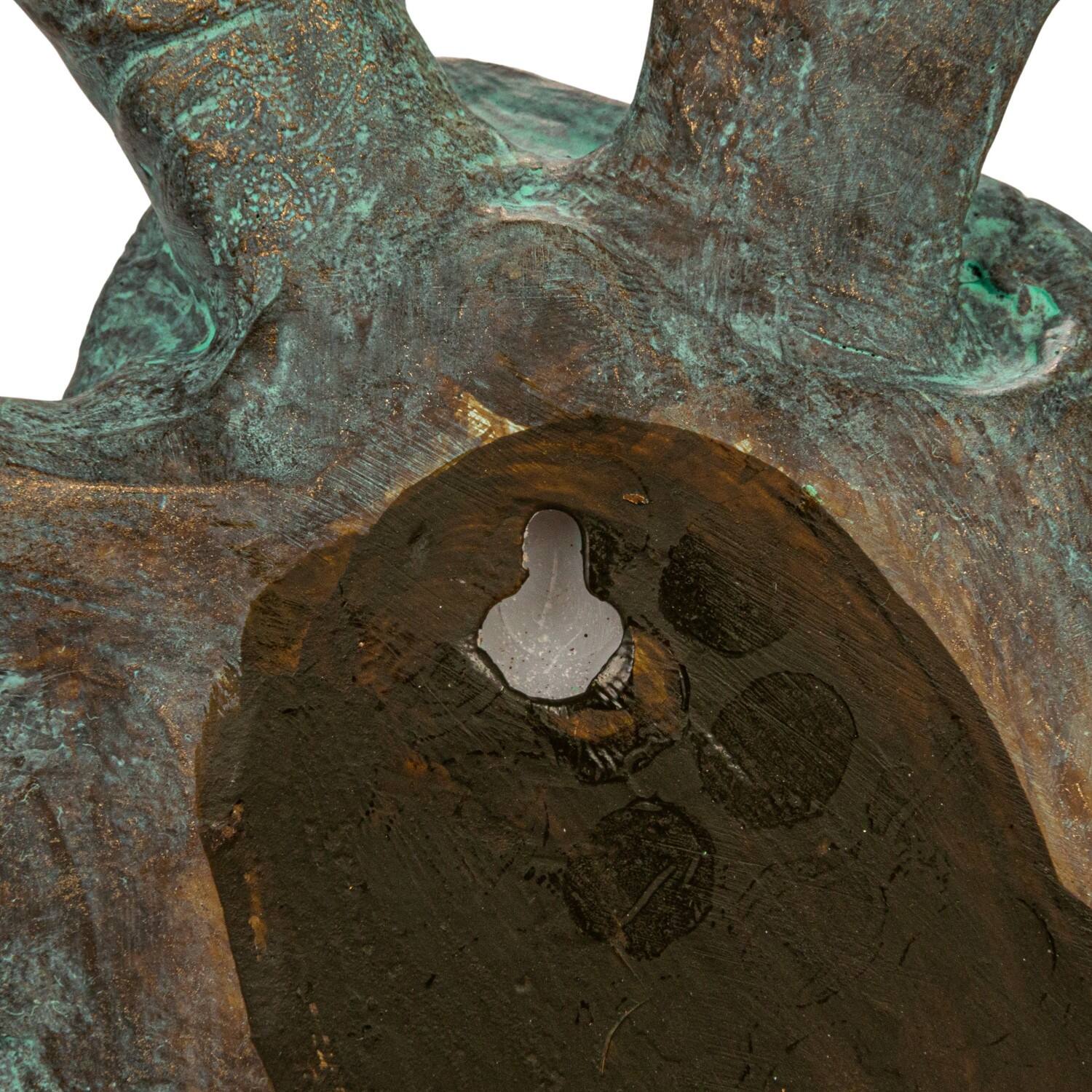 Hello Honey® Teal with Verdigris Finish Turtle Family Wall Décor