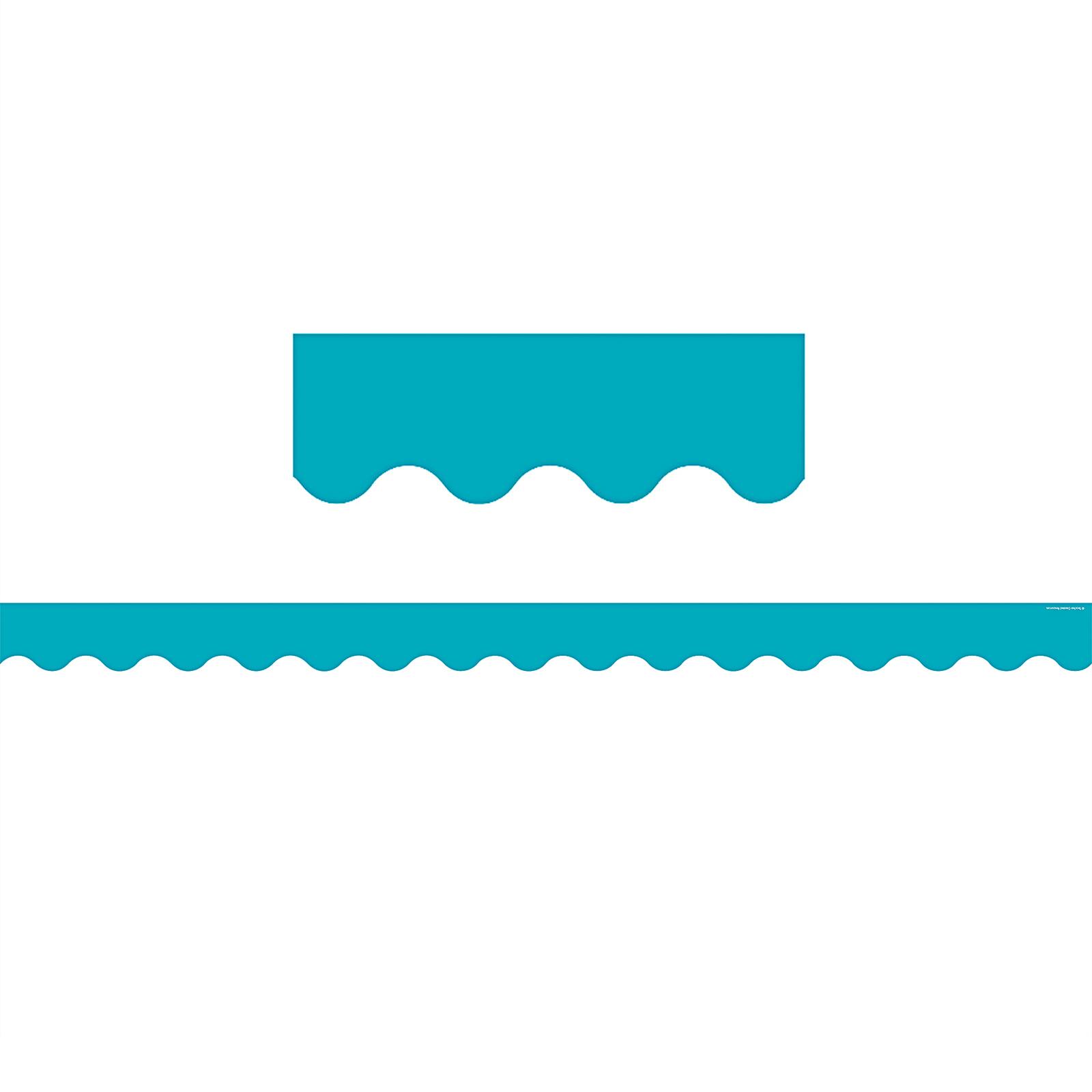 Teacher Created Resources&#xAE; Teal Solid Scalloped Border Trim, 210ft.
