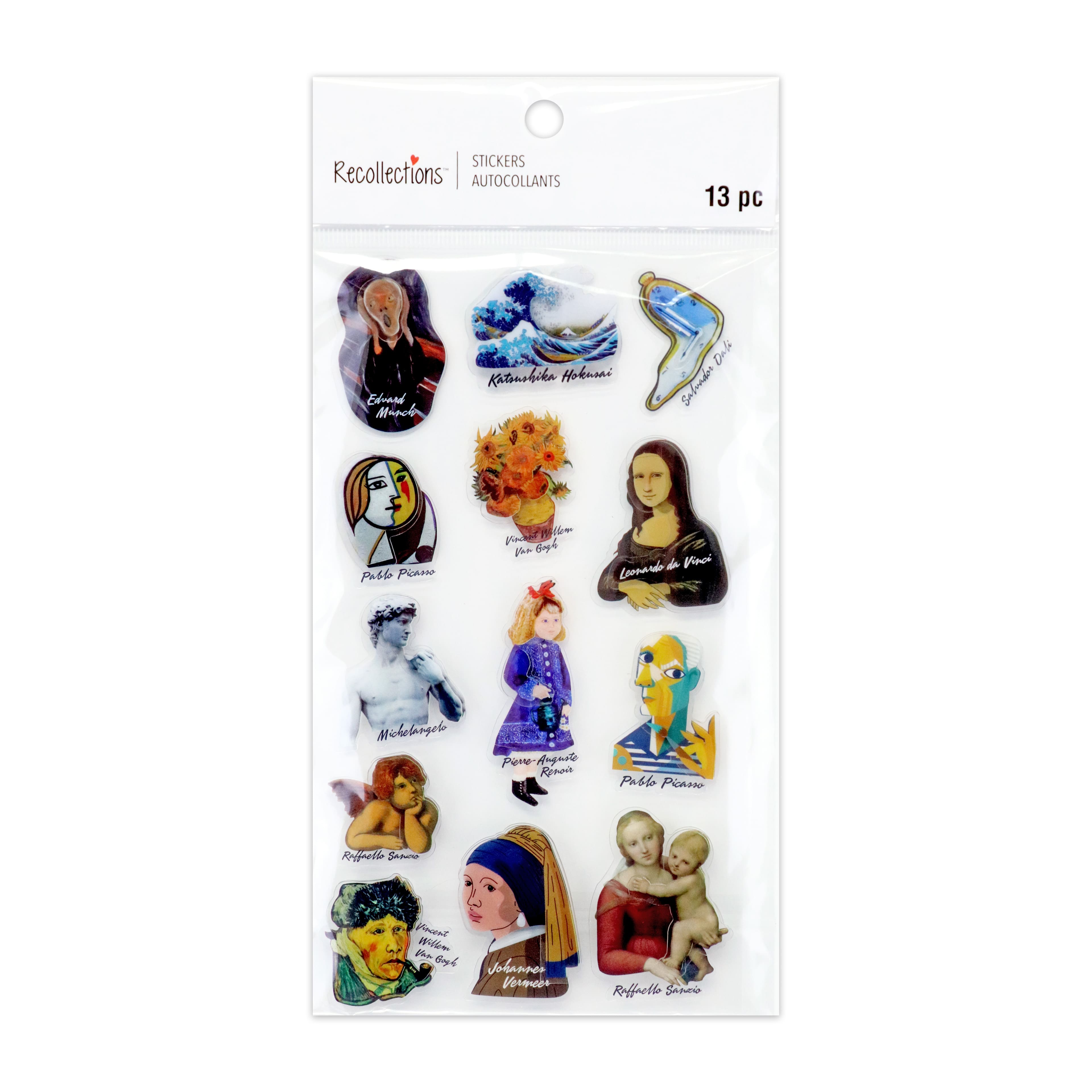 Famous Art Dimensional Stickers by Recollections&#x2122;