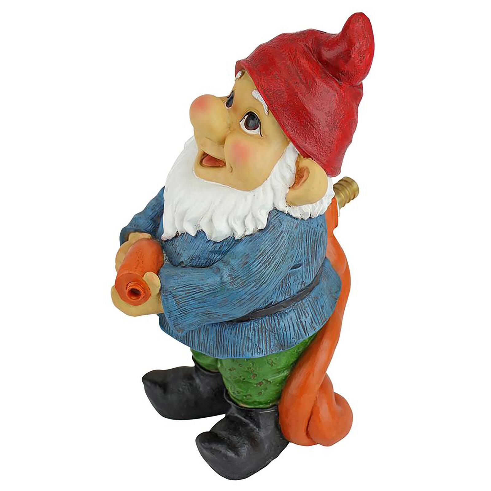Design Toscano Hose It Off Harry Gnome Spitter Piped Statue
