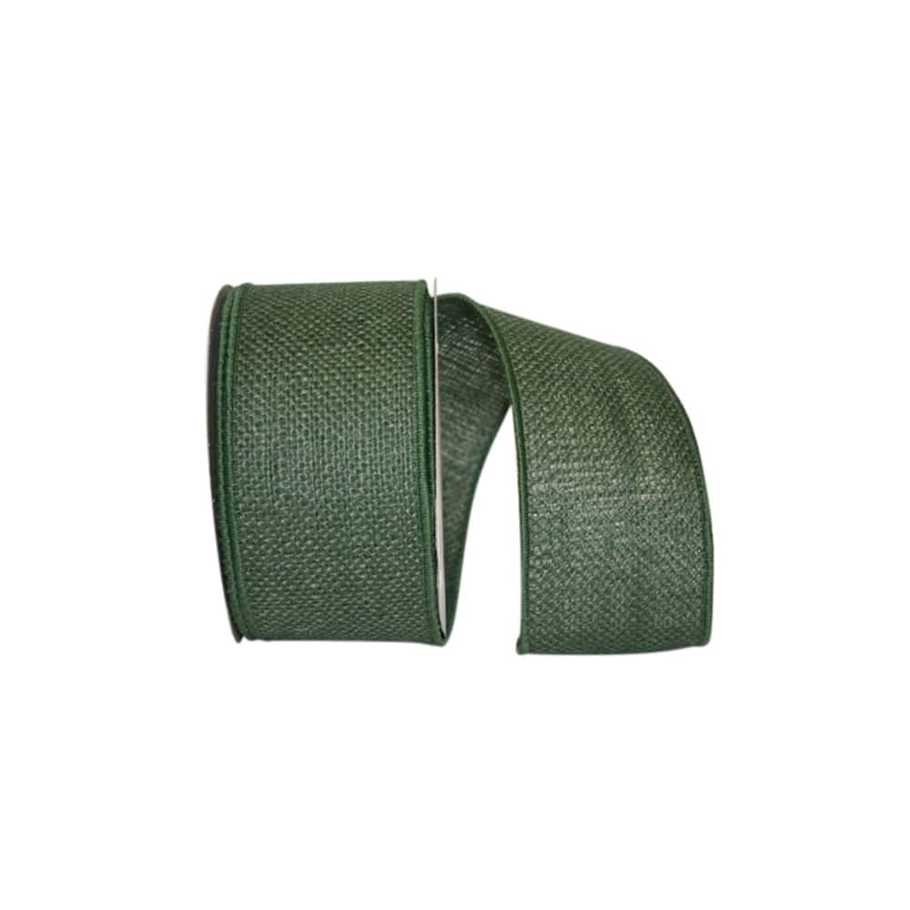 Jam Paper 2.5 x 10yd. Wired Burlap Ribbon in Green Grass | Michaels