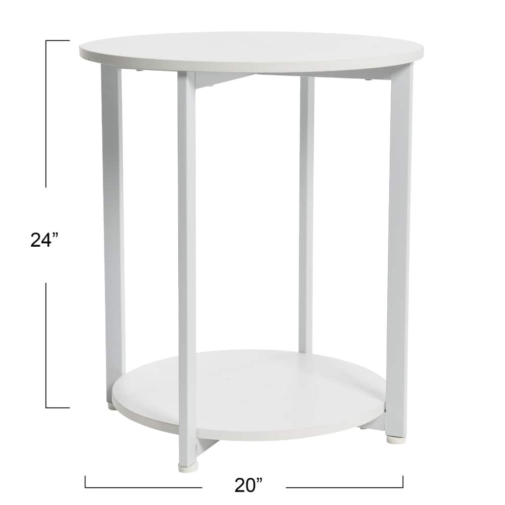 Household Essentials Jamestown 24" Round End Table