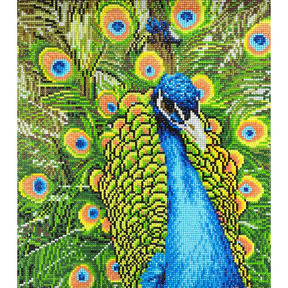  Golden Peacock Diamond Art Kits for Adults, 30x90cm