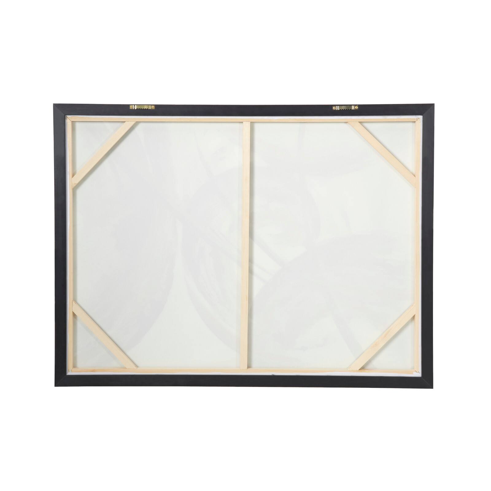 CosmoLiving by Cosmopolitan Gold Contemporary Abstract Canvas Wall Art