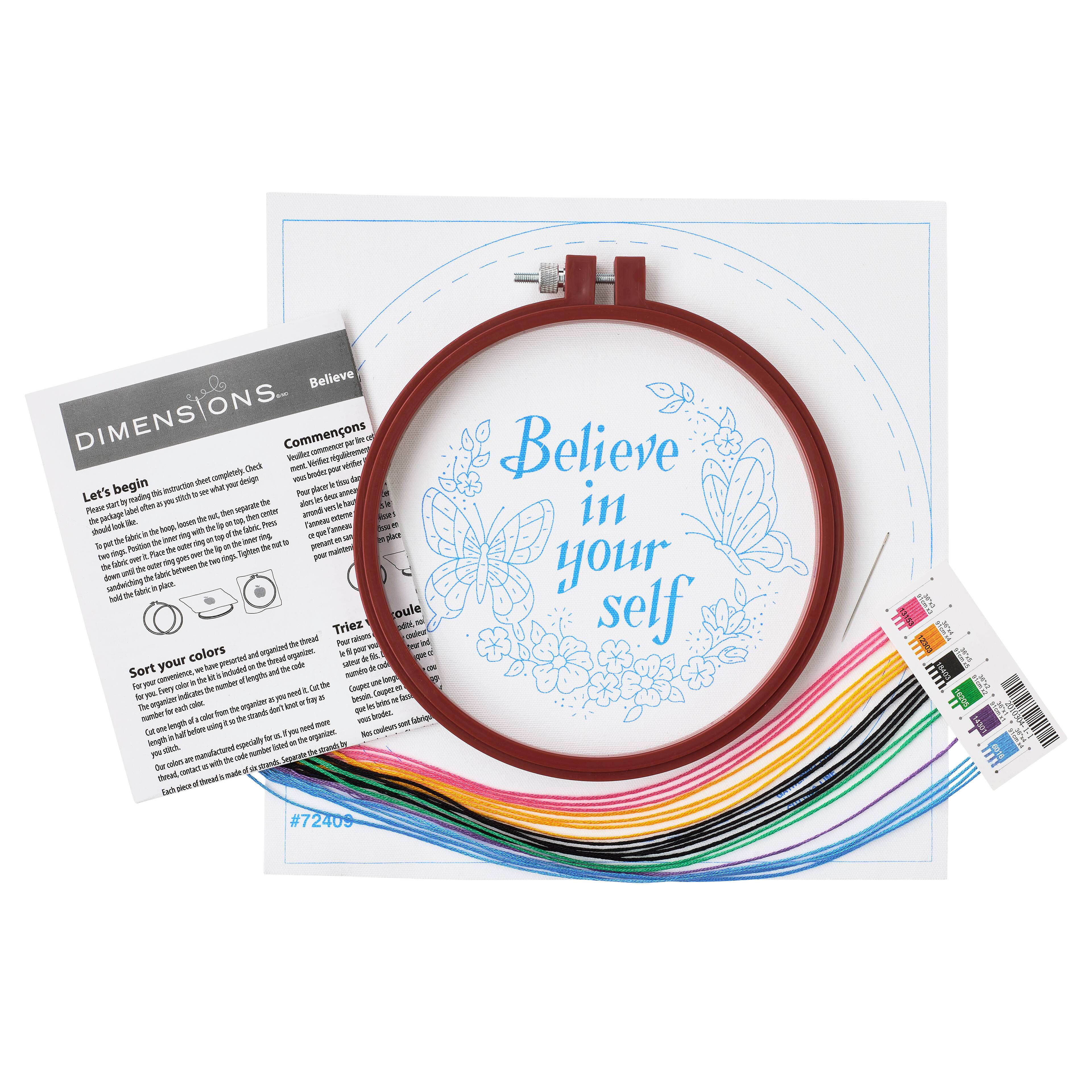 Dimensions® Believe in Yourself Crewel Embroidery Kit | Michaels