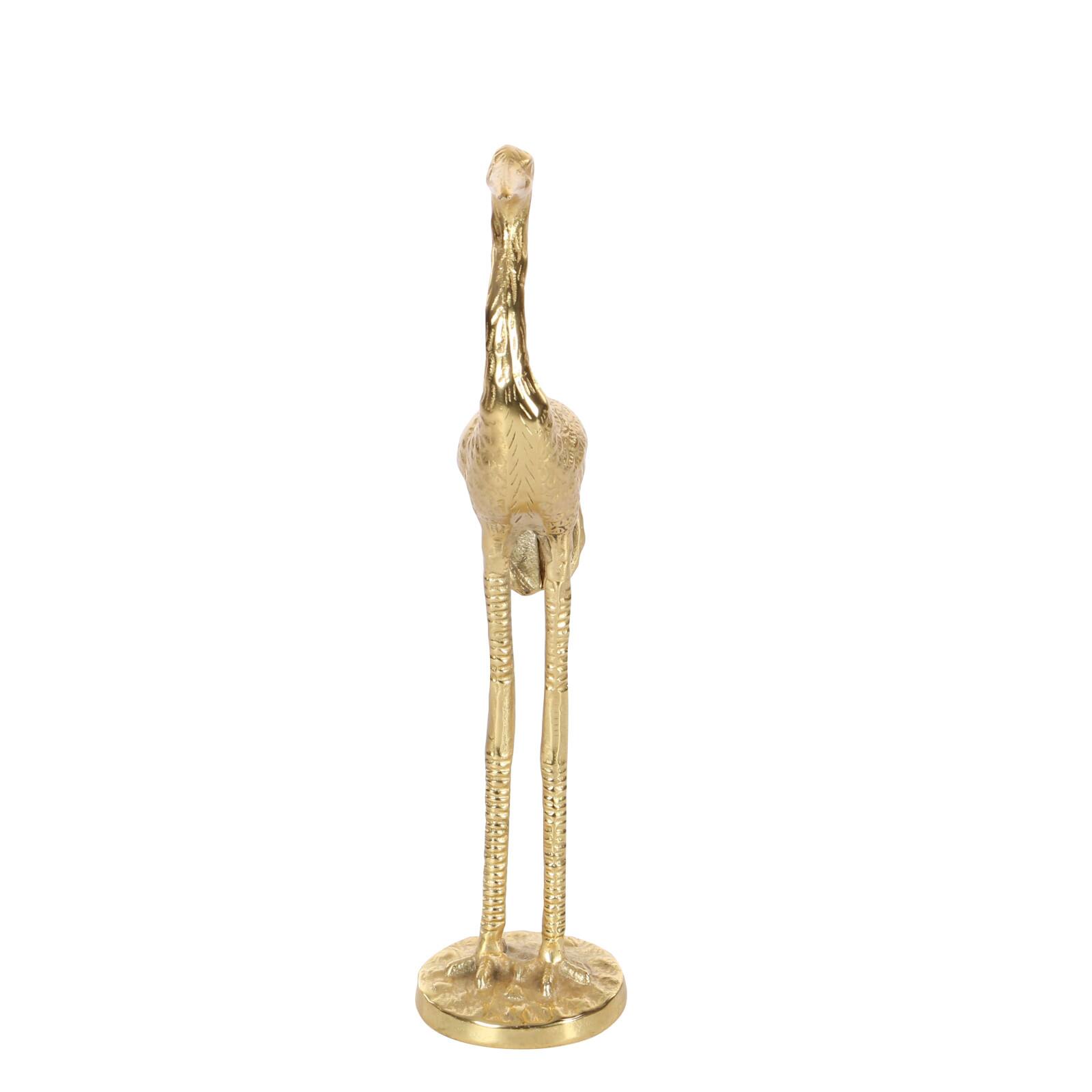 Gold Aluminum Crane Sculpture Set