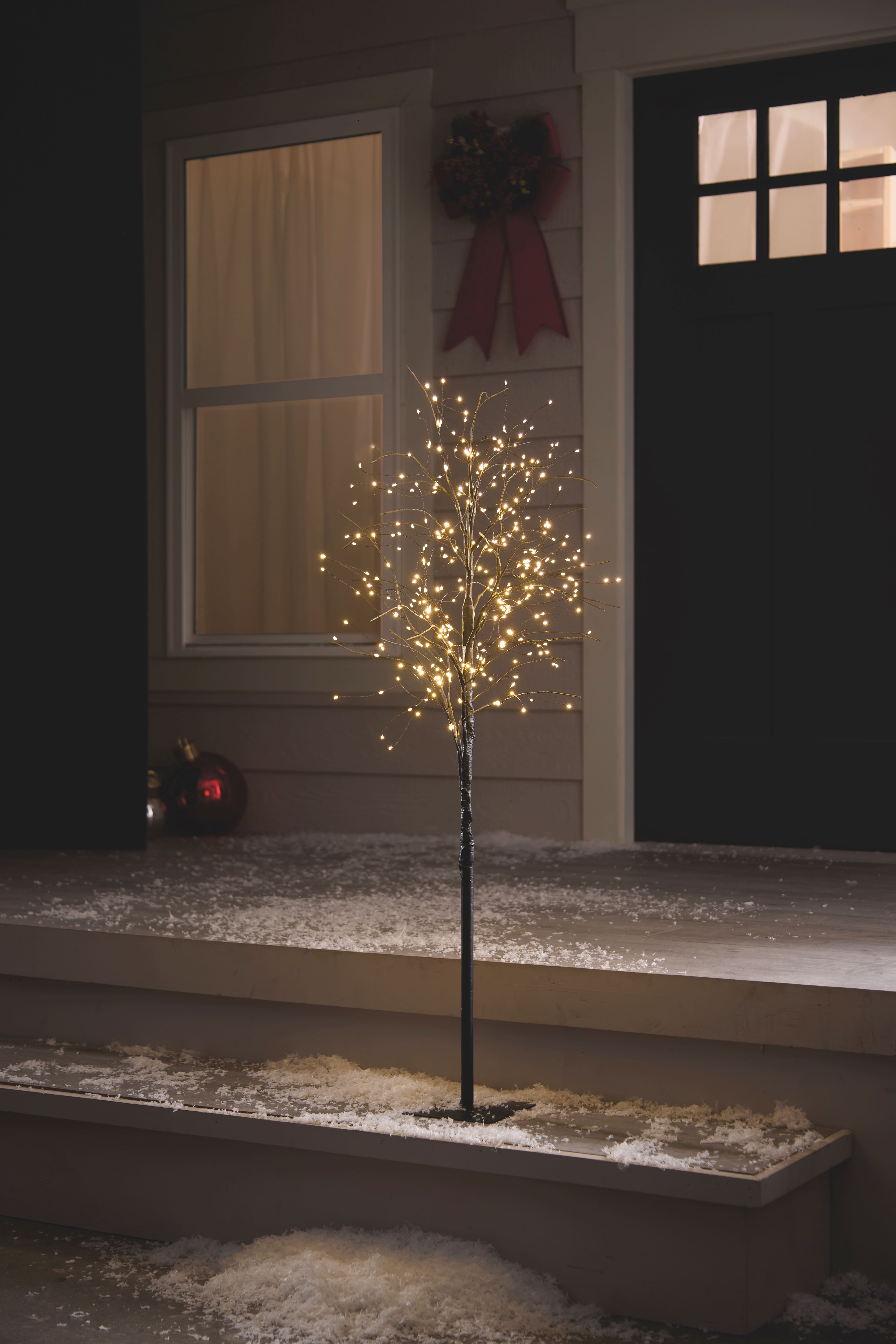 4ft. Warm White LED Lighted Black Birch Tree by Ashland®