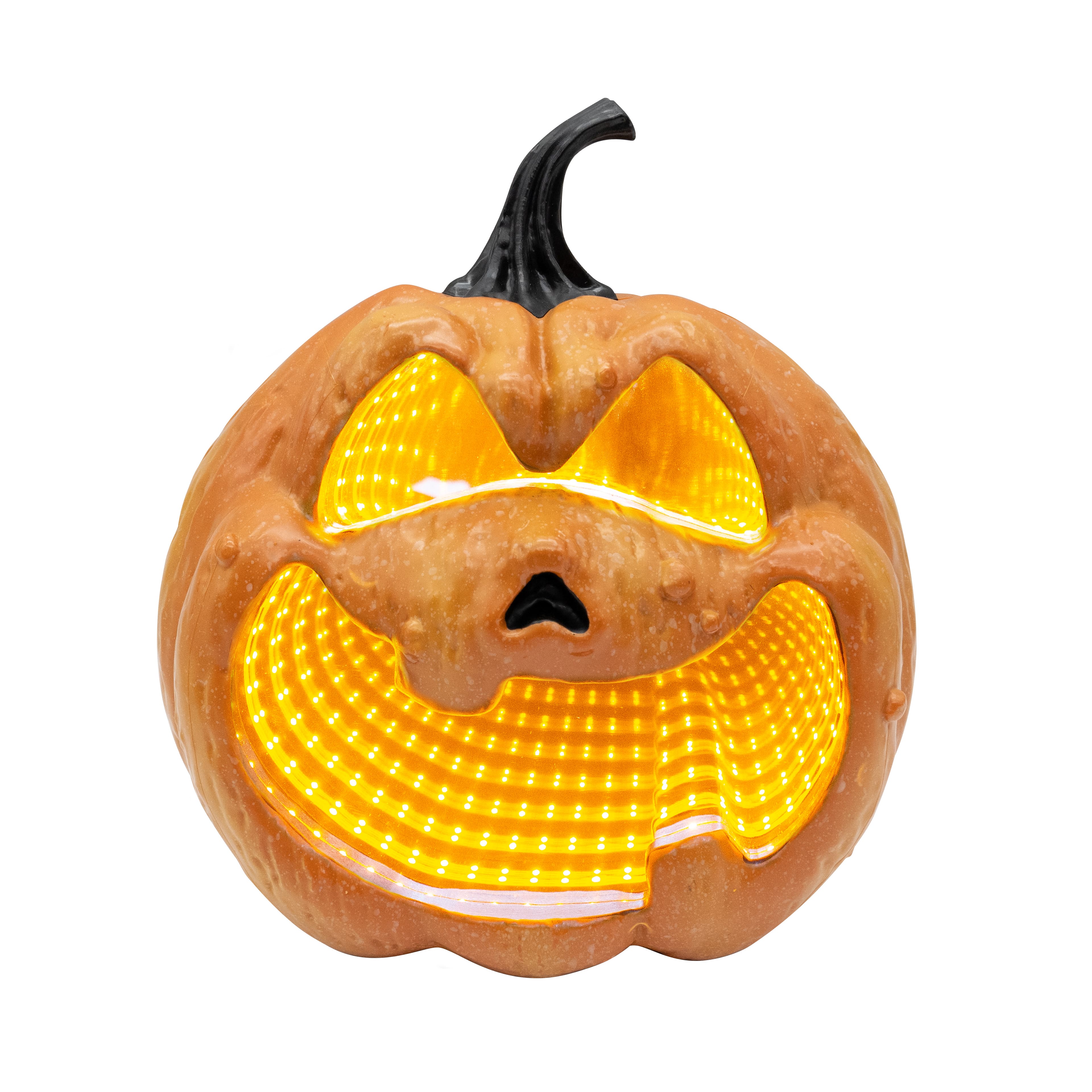 11&#x22; Orange Pumpkin LED Infinity Mirror by Ashland&#xAE;