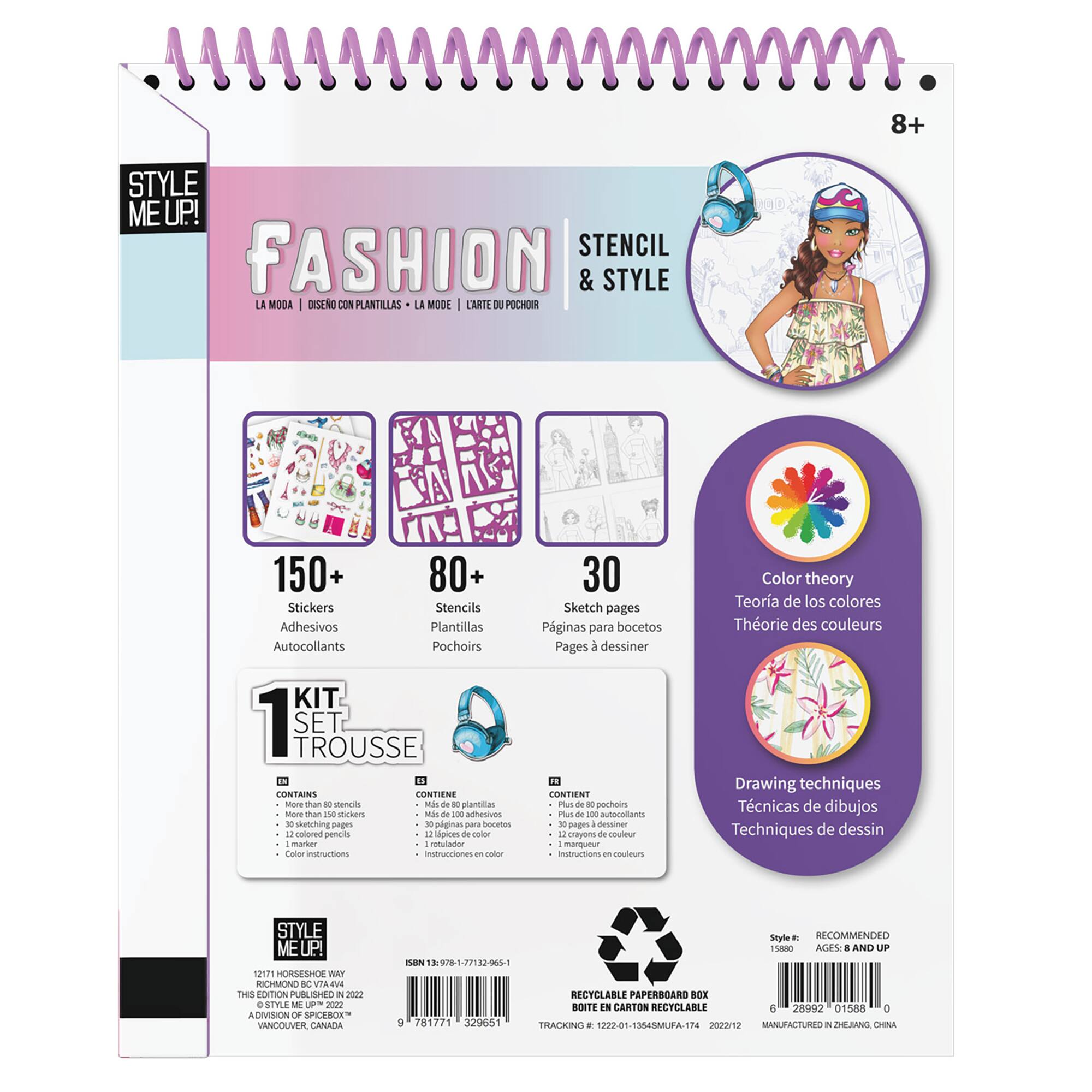 Style Me Up! Fashion Stencil & Style Art Kit