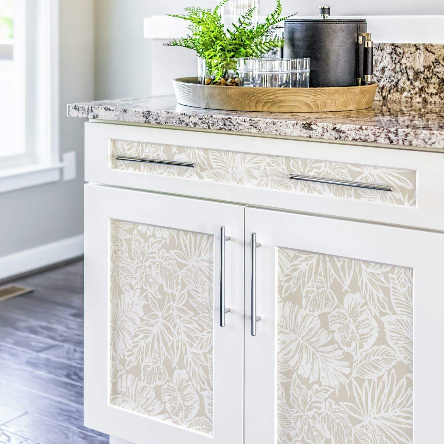 RoomMates Batik Tropical Leaf Peel & Stick Wallpaper