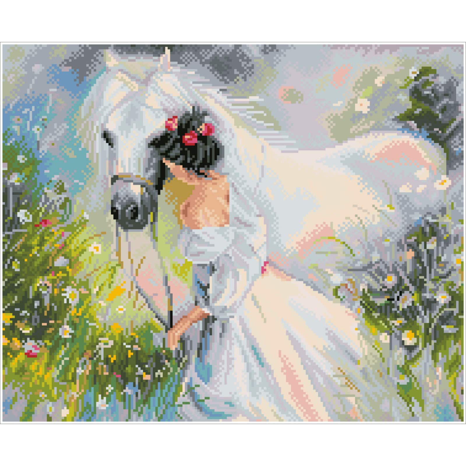 Diamond Dotz&#xAE; Intermediate Field of Dreams Pre-Framed Diamond Painting Kit