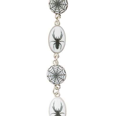 Rhodium Spider Print Metal Charms by Bead Landing™ image