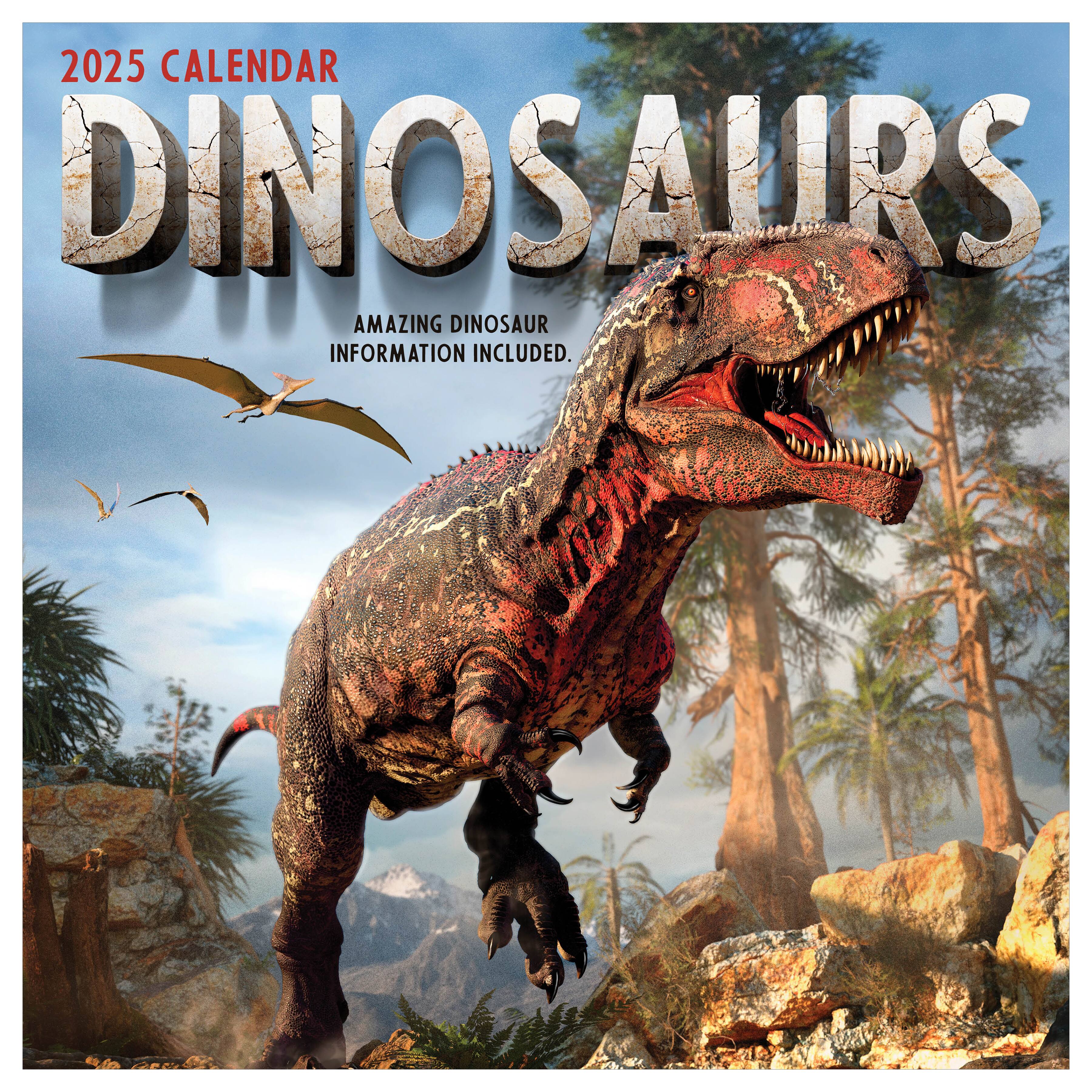 TF Publishing 2025 Dinosaurs Wall Calendar