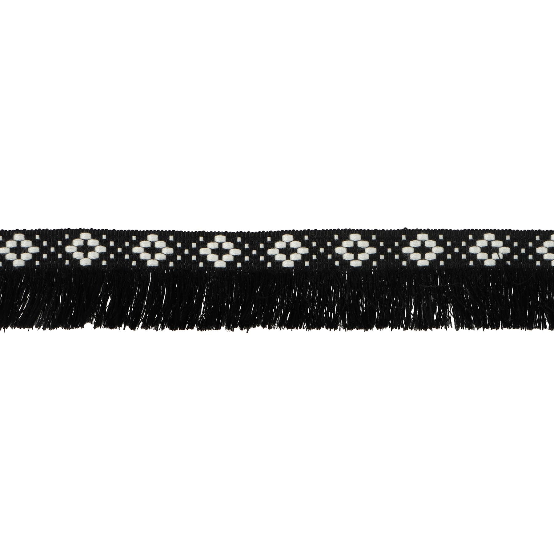1 3/16&#x22; Diamond Jacquard Fringe Trim by Celebrate It&#xAE;