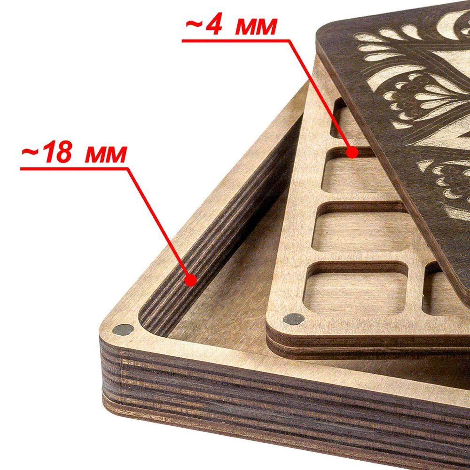 Wonderland Crafts Multi-Layer Square Bead Organizer