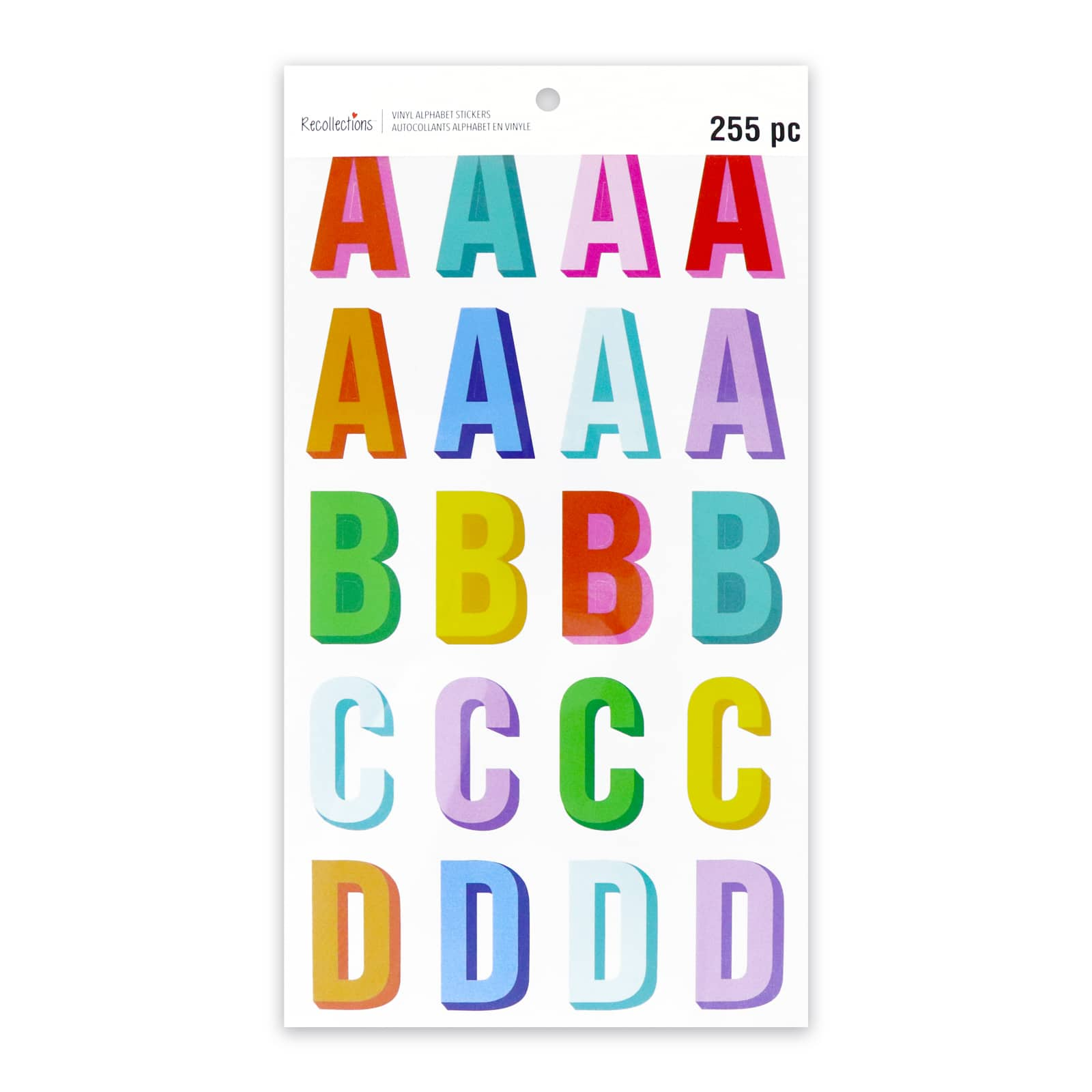 Multicolor Vinyl Alphabet Sticker Sheets by Recollections&#x2122;