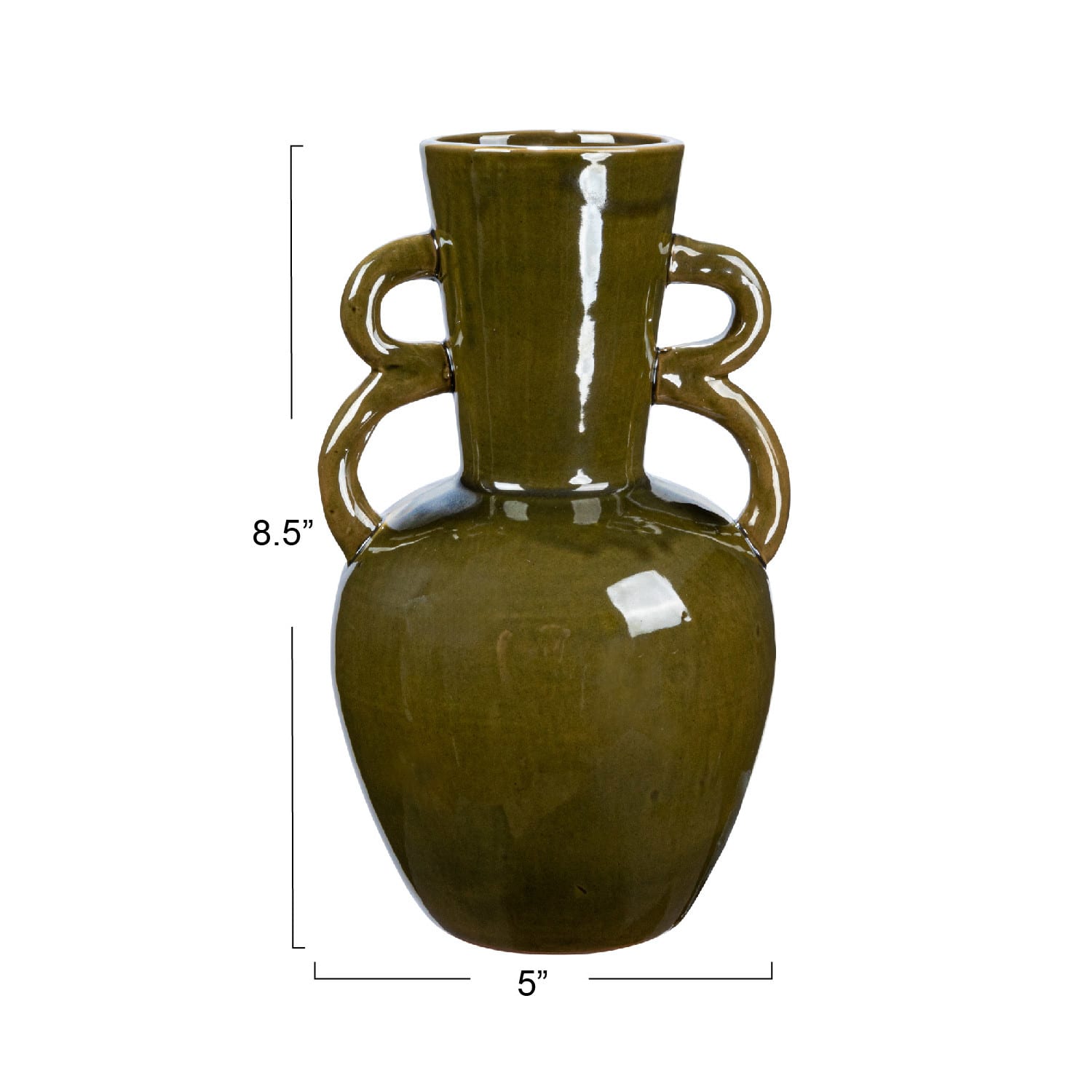Reactive-glaze Stoneware Vase