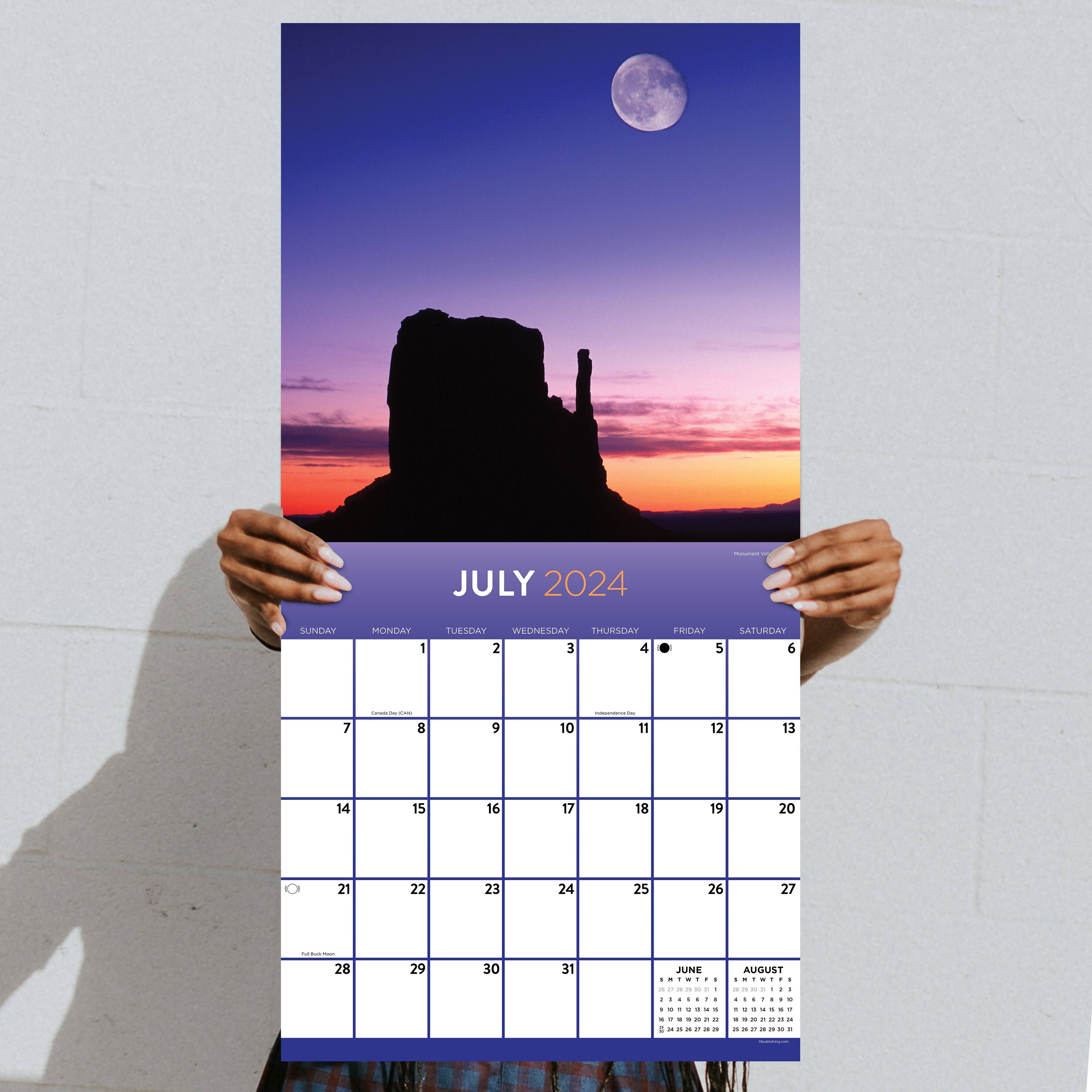TF Publishing 2024 Moons Wall Calendar