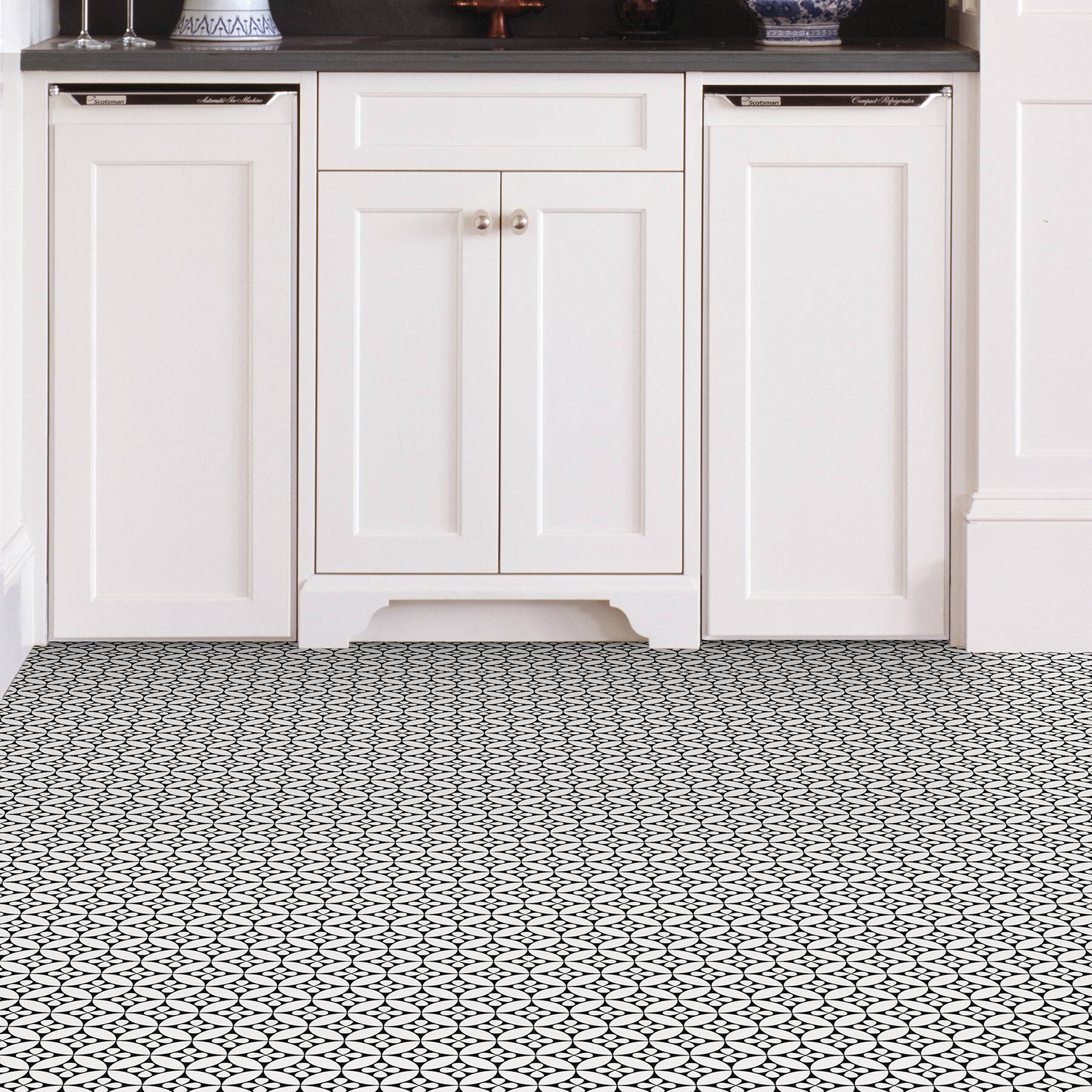 FloorPops Fleur Peel & Stick Floor Tiles