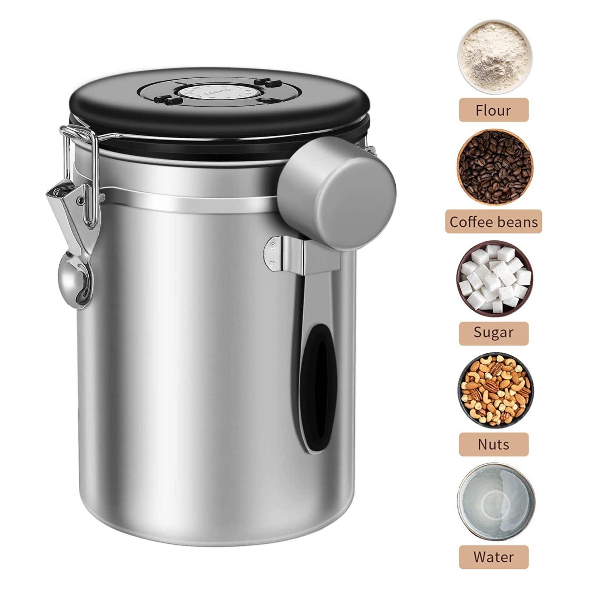 NEX™ 22oz. Airtight Stainless Steel Coffee Canister