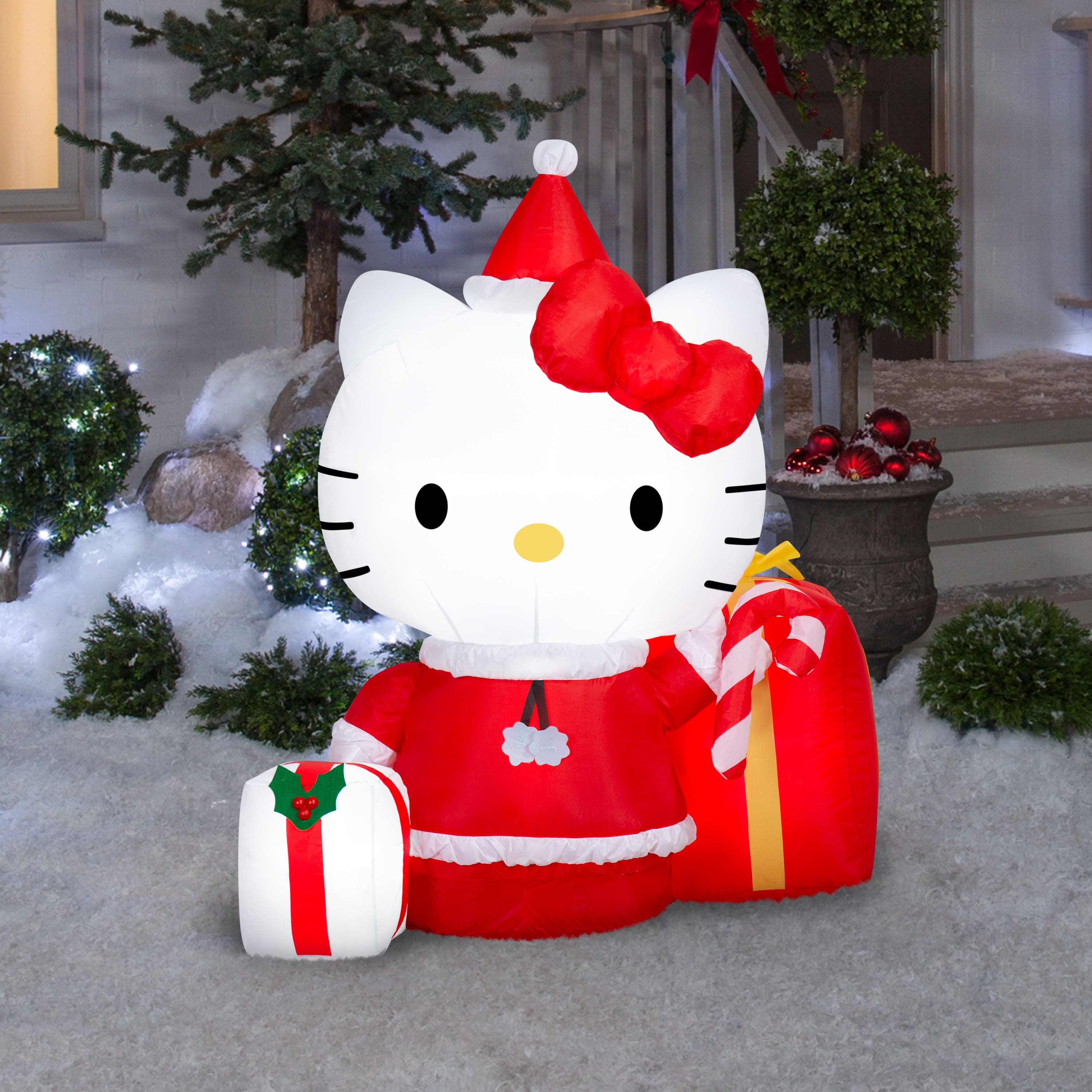 4ft. Airblown&#xAE; Inflatable Christmas Hello Kitty&#xAE; with Presents