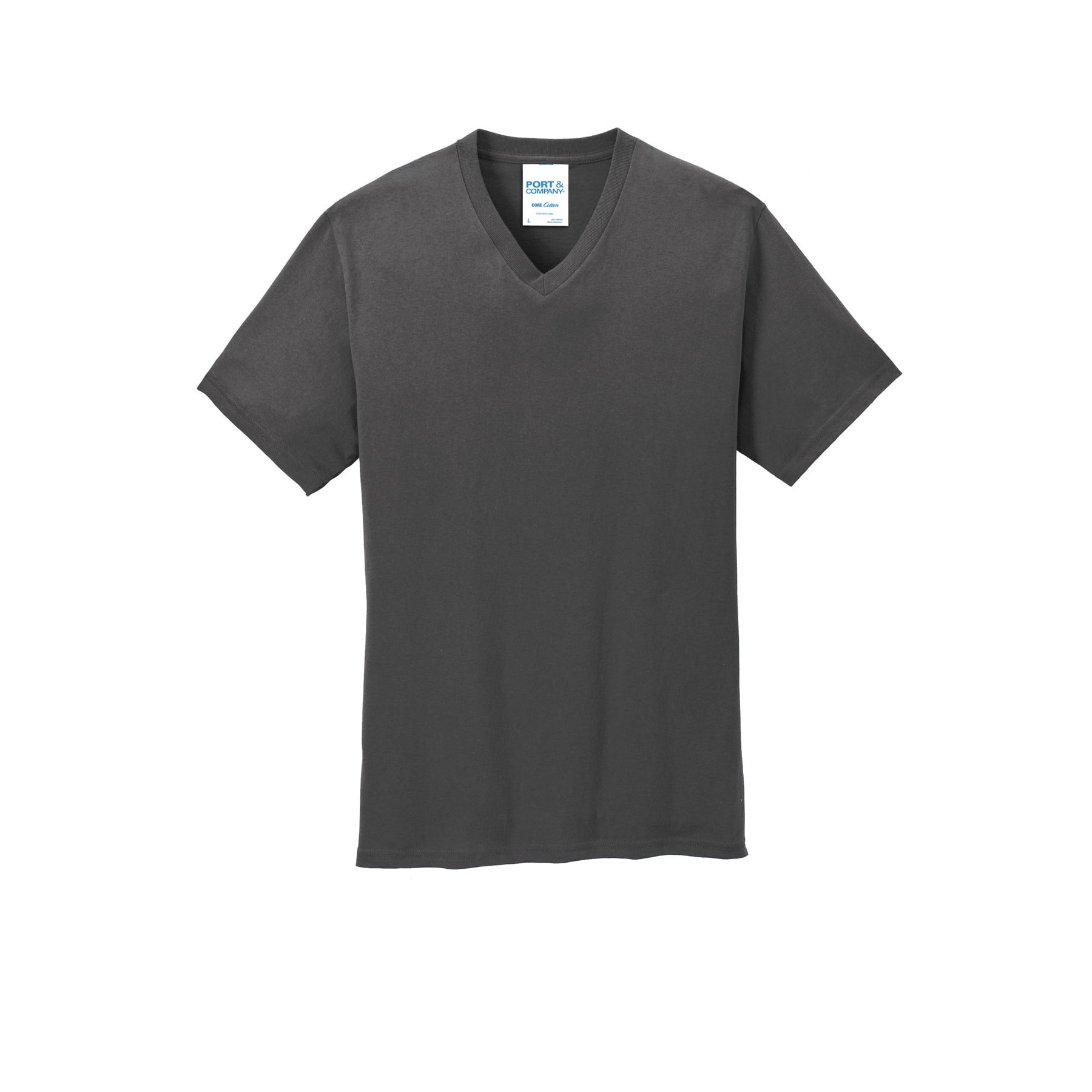 Port & Company® Men's Core Cotton V-Neck T-Shirt