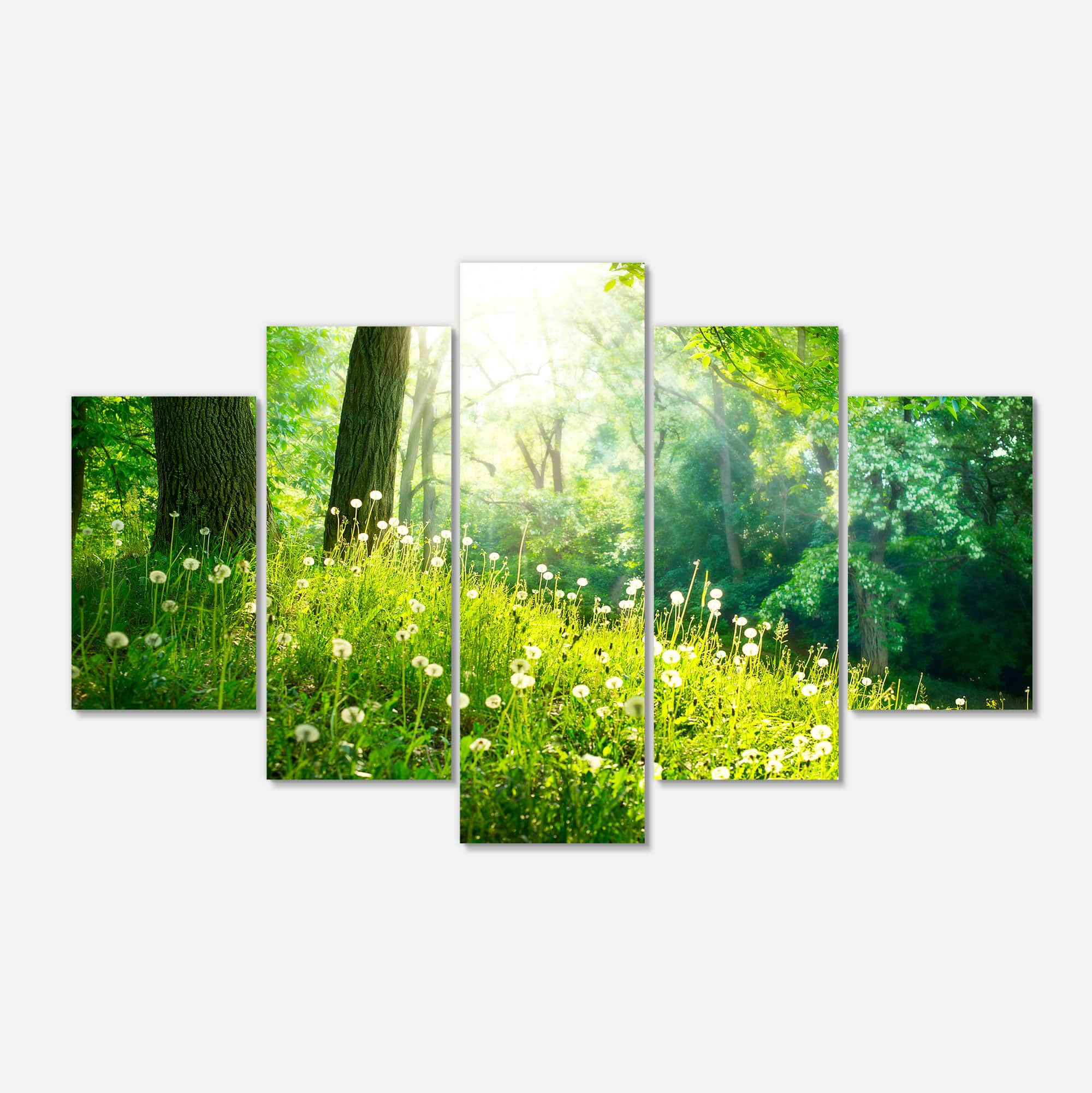 Designart - Beautiful Green Grass and Trees