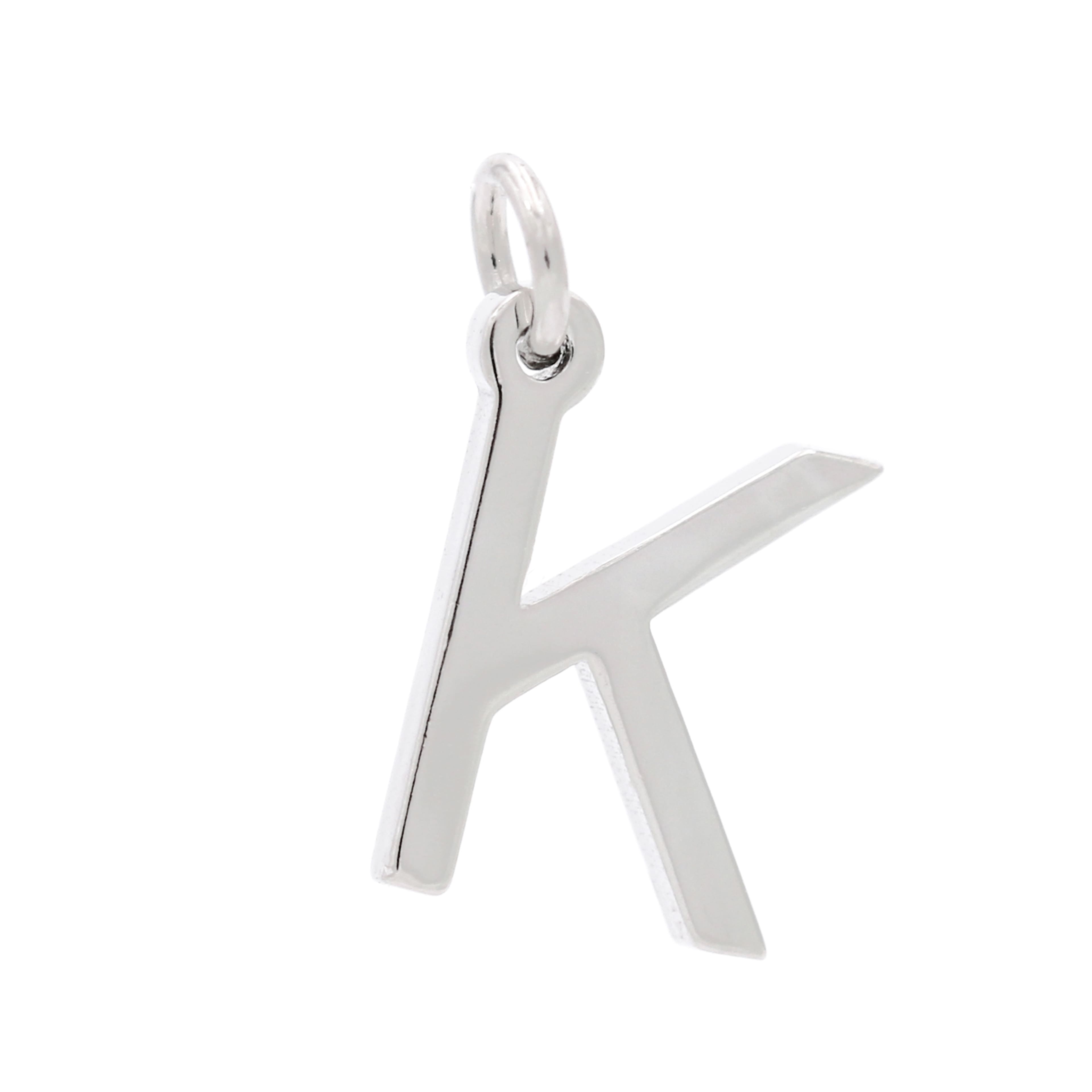 12 Pack: Sterling Silver Alphabet Charm by Bead Landing™