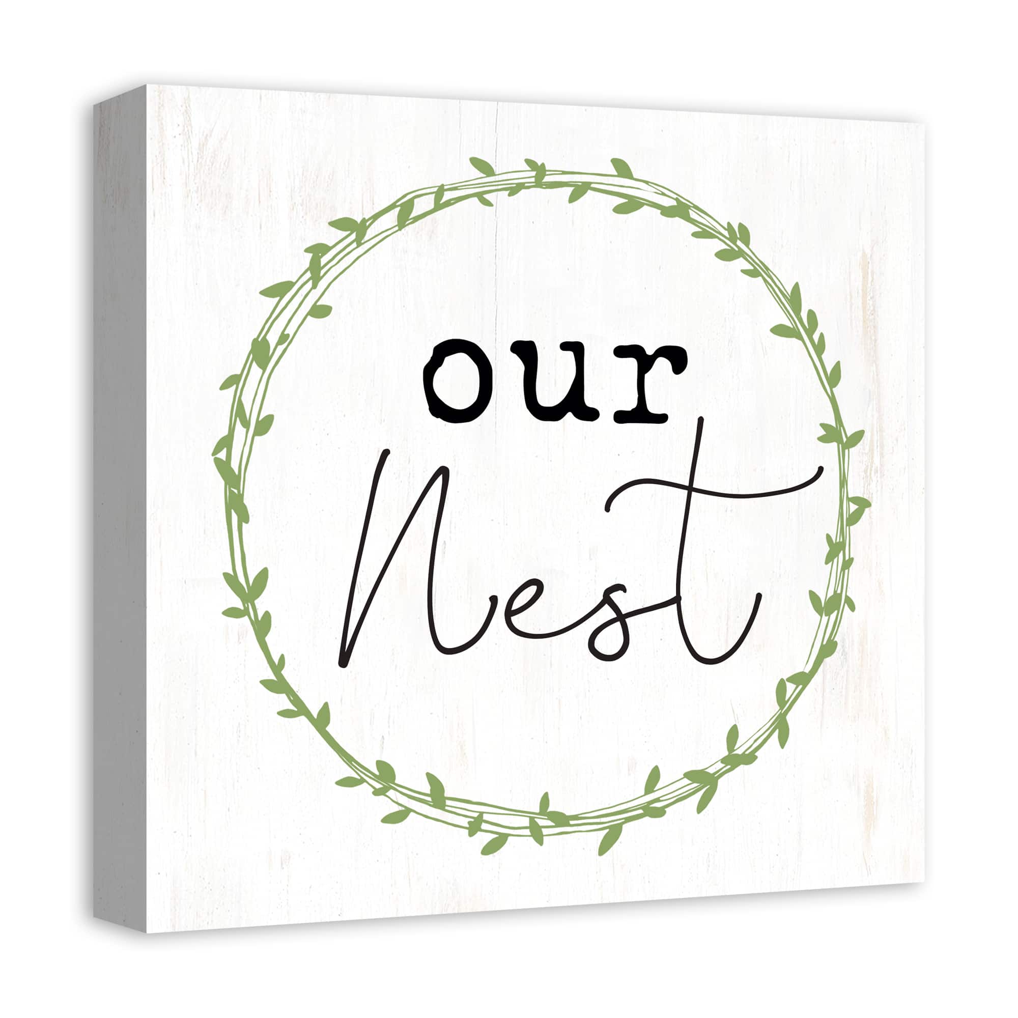 Our Nest Wreath Canvas Wall Art