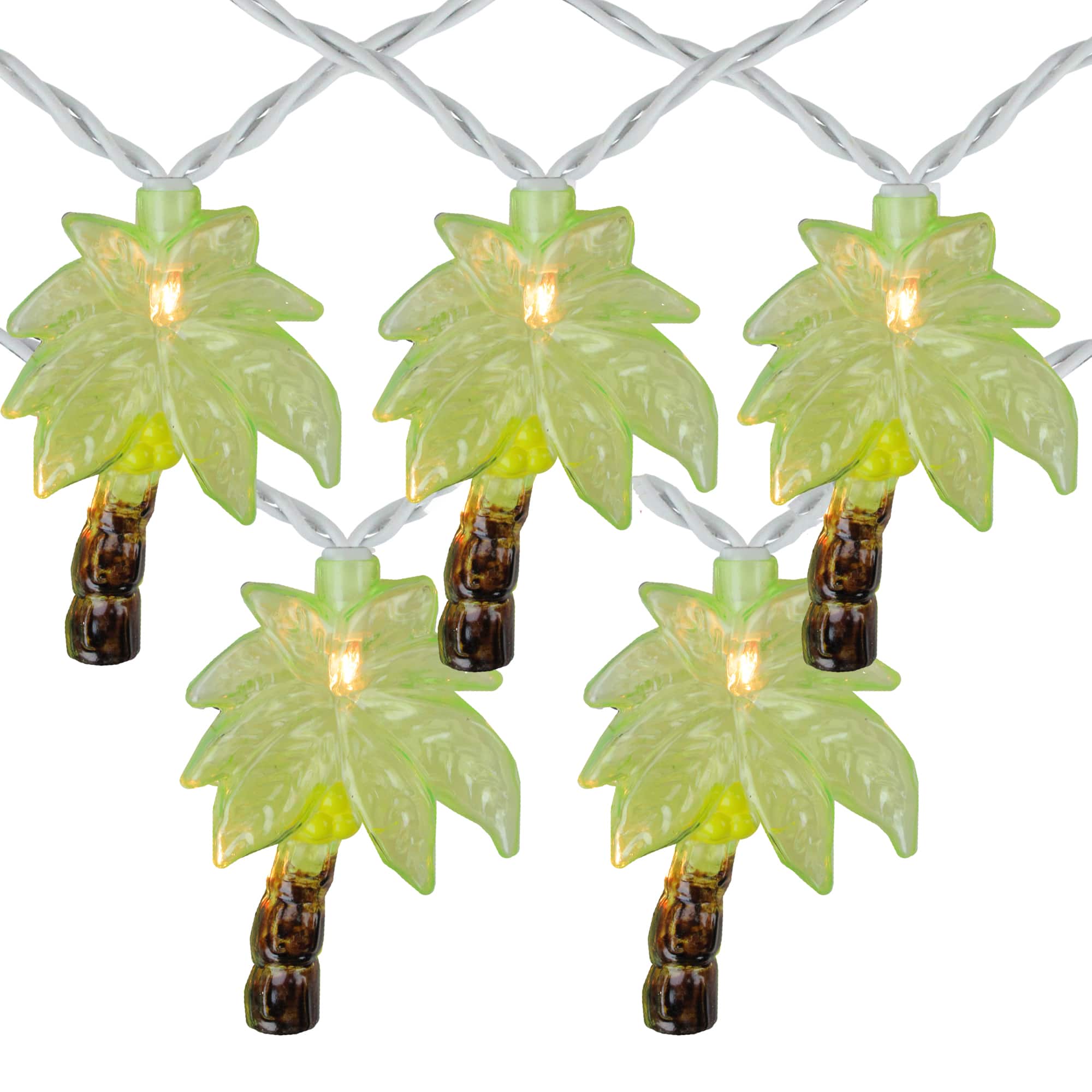 10ct. Green Tropical Palm Tree Patio String Lights