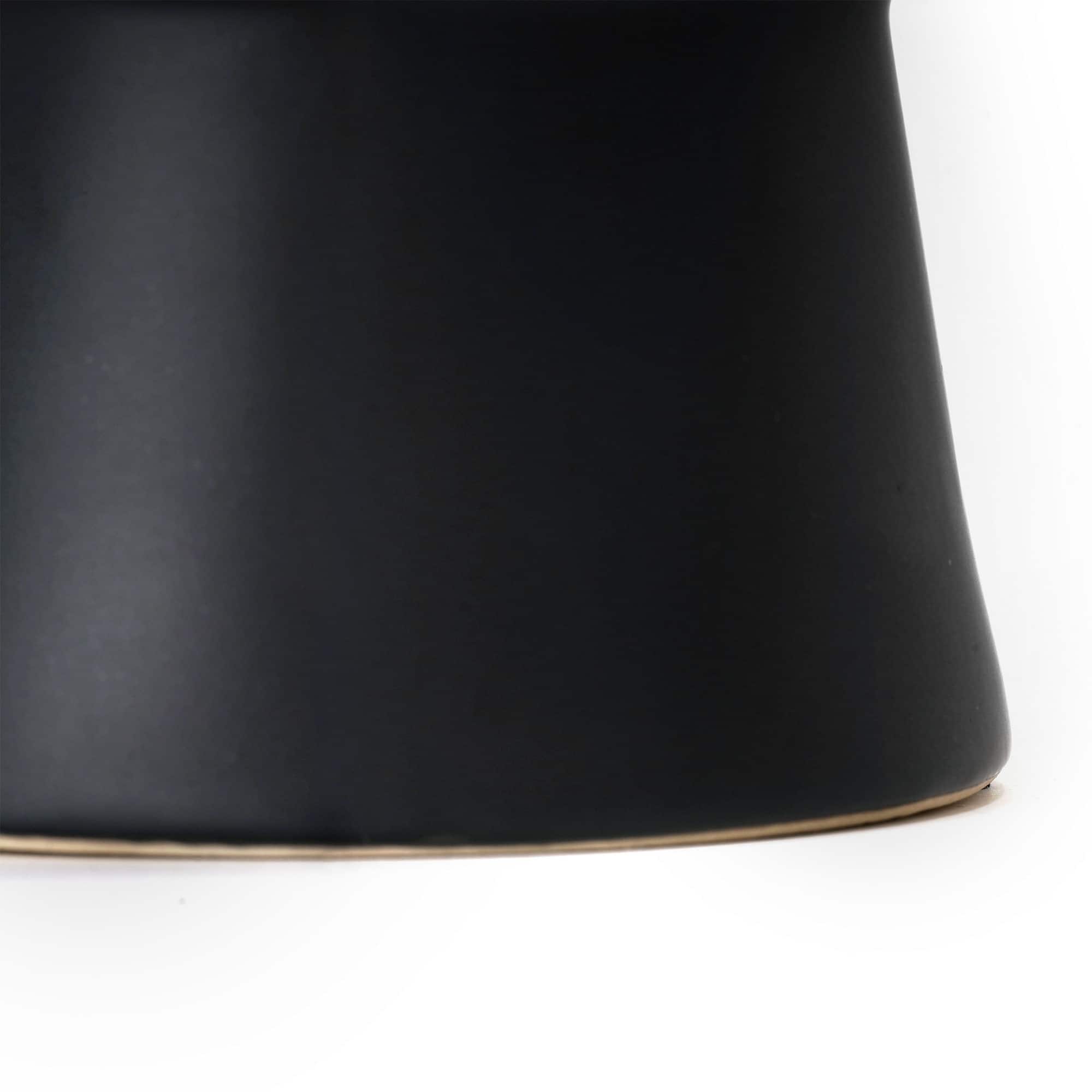 American Art Decor 11&#x22; Black Contemporary Shaped Ceramic Vase