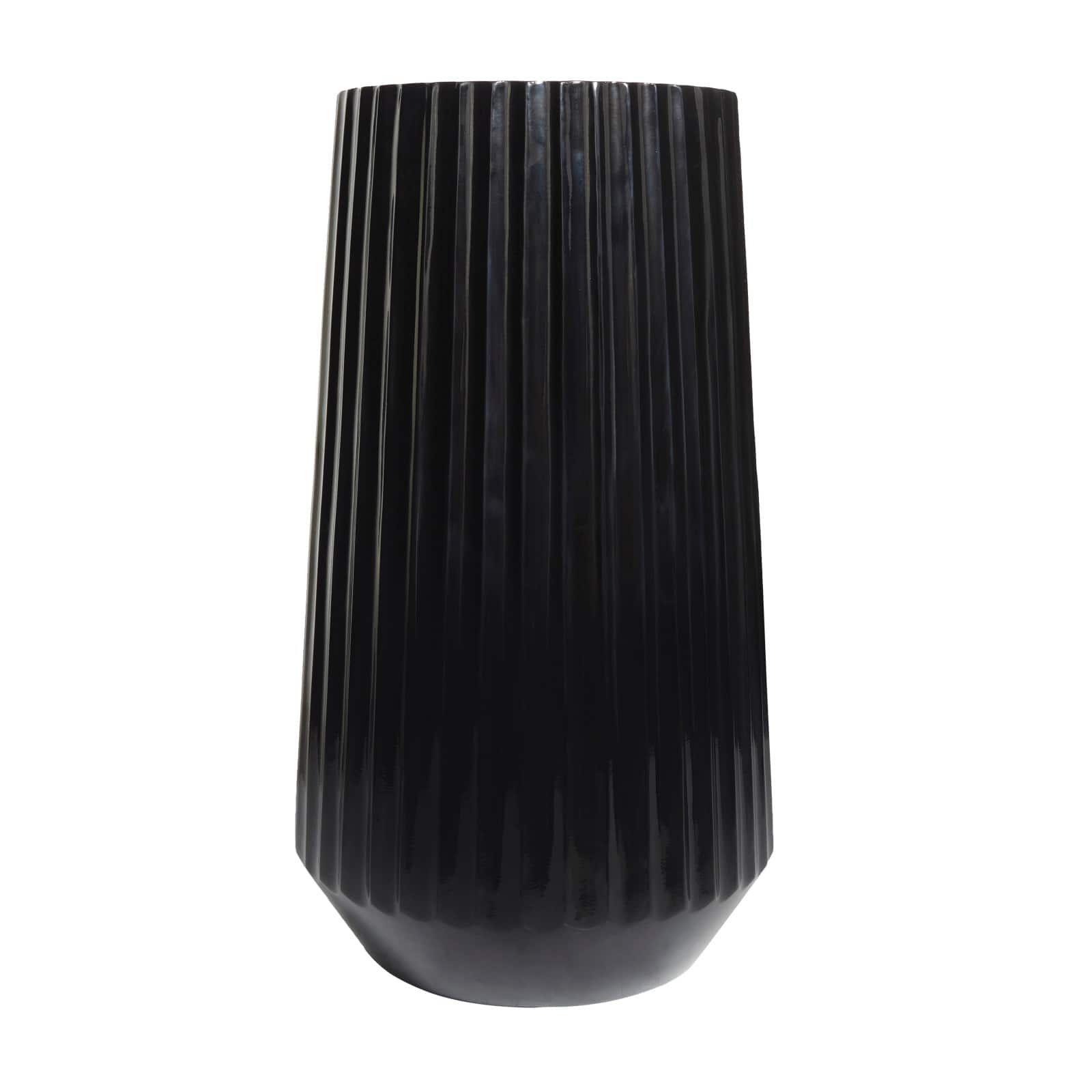 2.5ft. Black Modern Vase