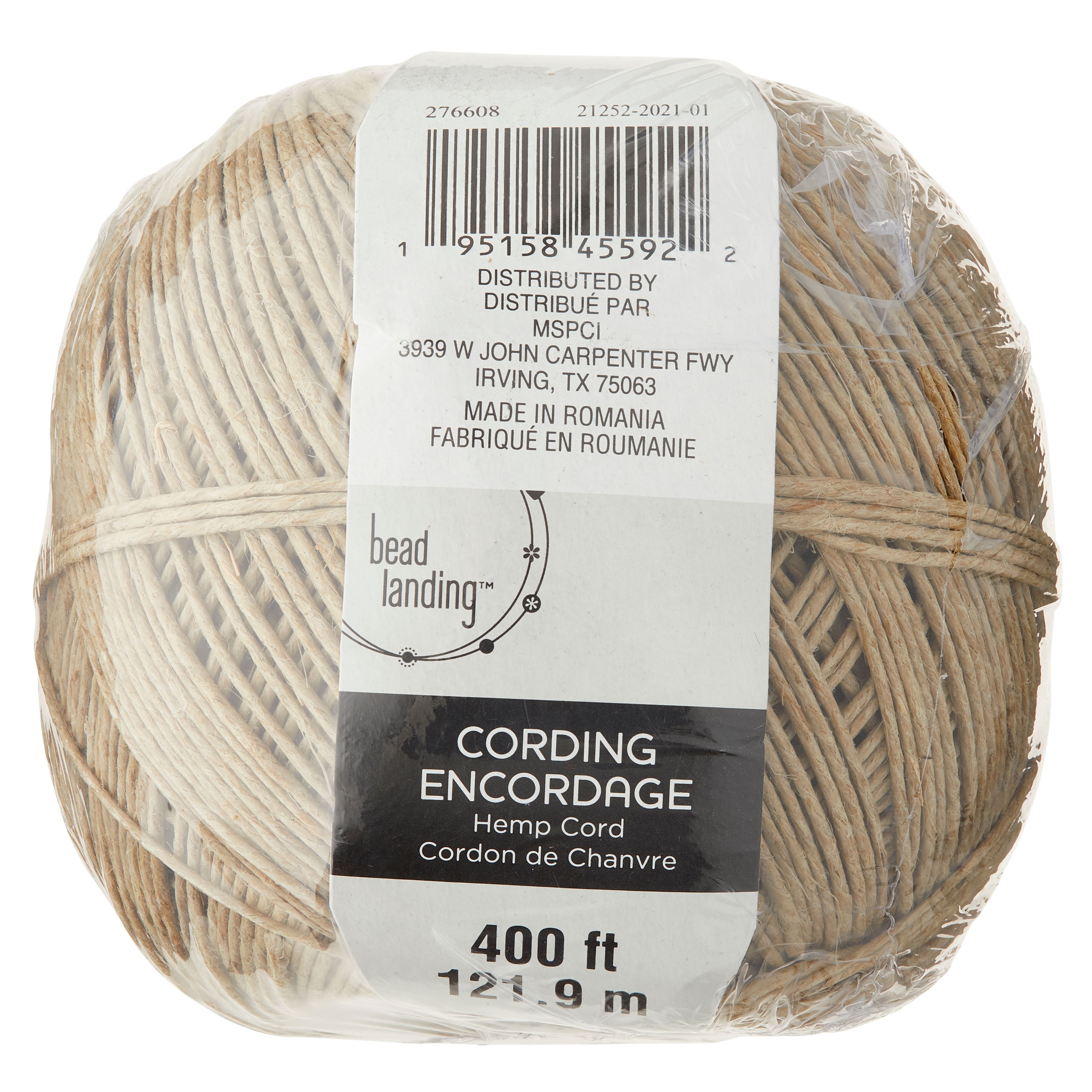 Bead Landing™ Hemp Cord, 48 lb.