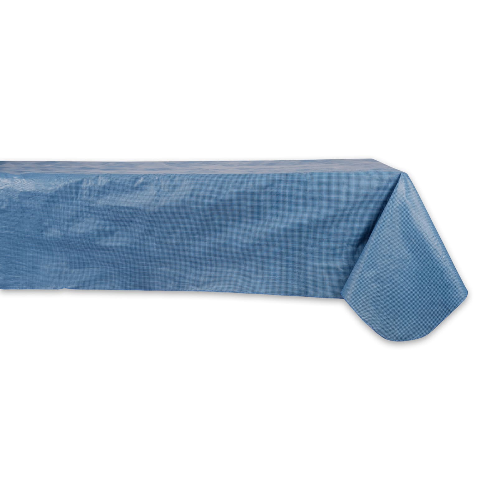 Vinyl Tablecloth Solid Blue 60