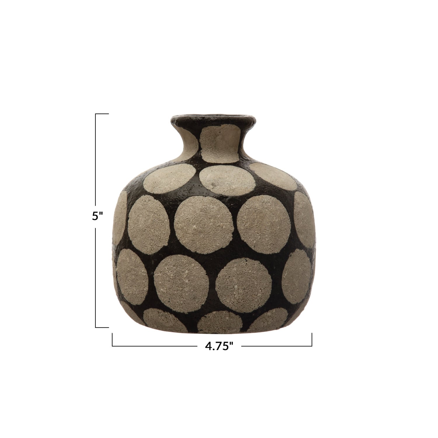 Hello Honey&#xAE; Terracotta Vase with Wax Relief Dots