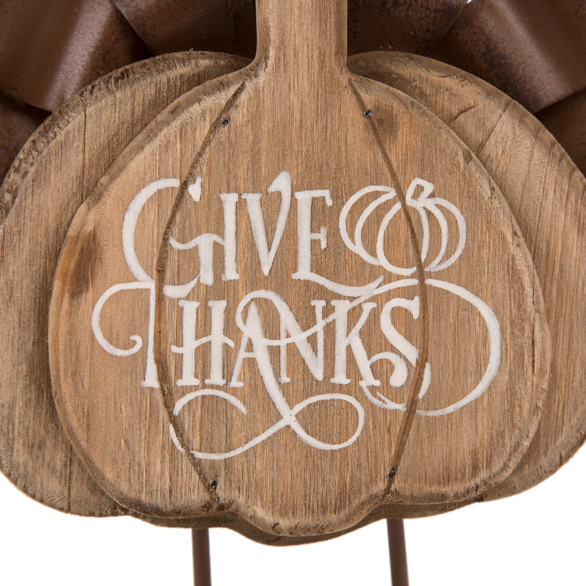 Glitzhome® 12" Wood & Metal Turkey Tabletop Accent