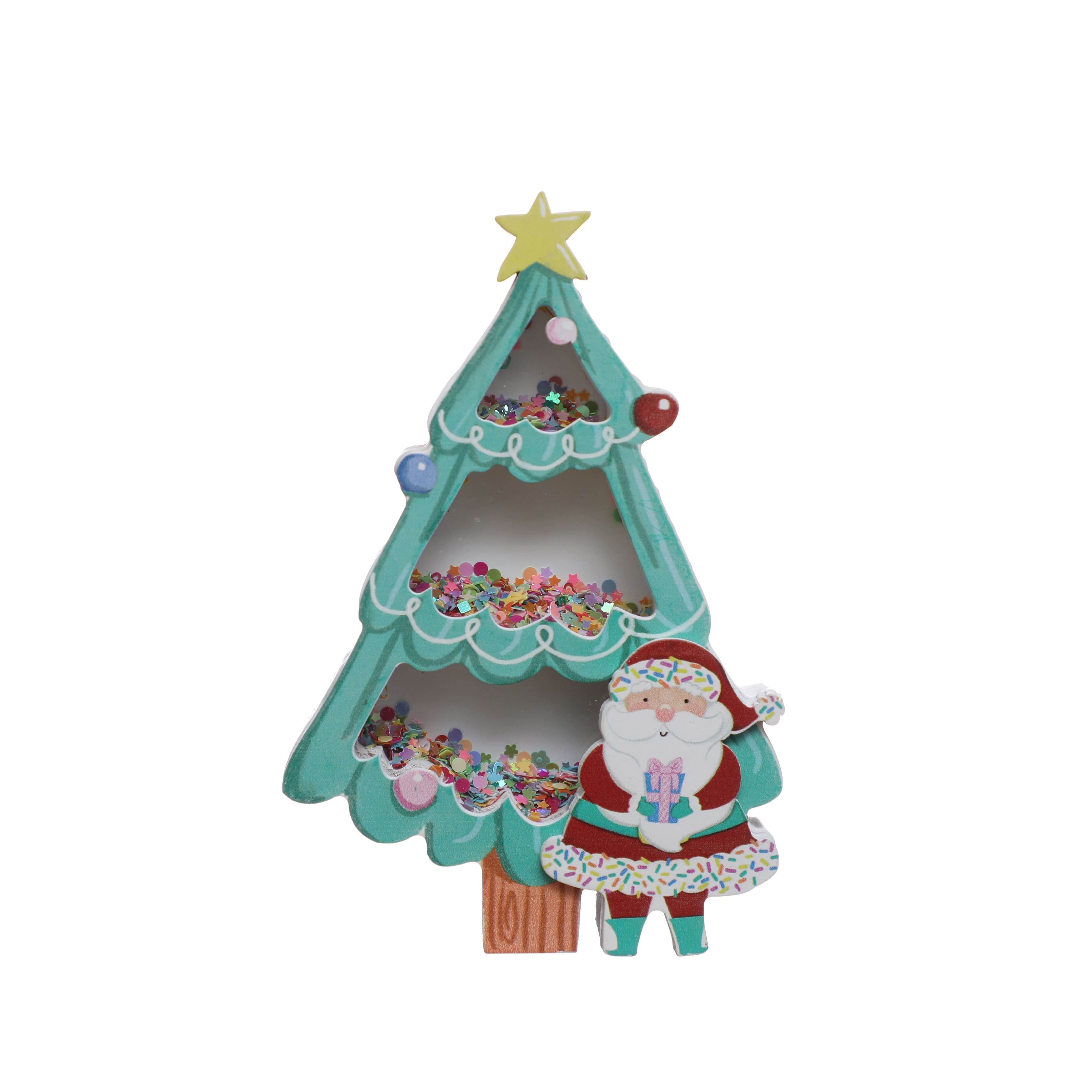 Sprinkle Shop 6.5&#x22; Tree with Santa Tabletop D&#xE9;cor by Ashland&#xAE;