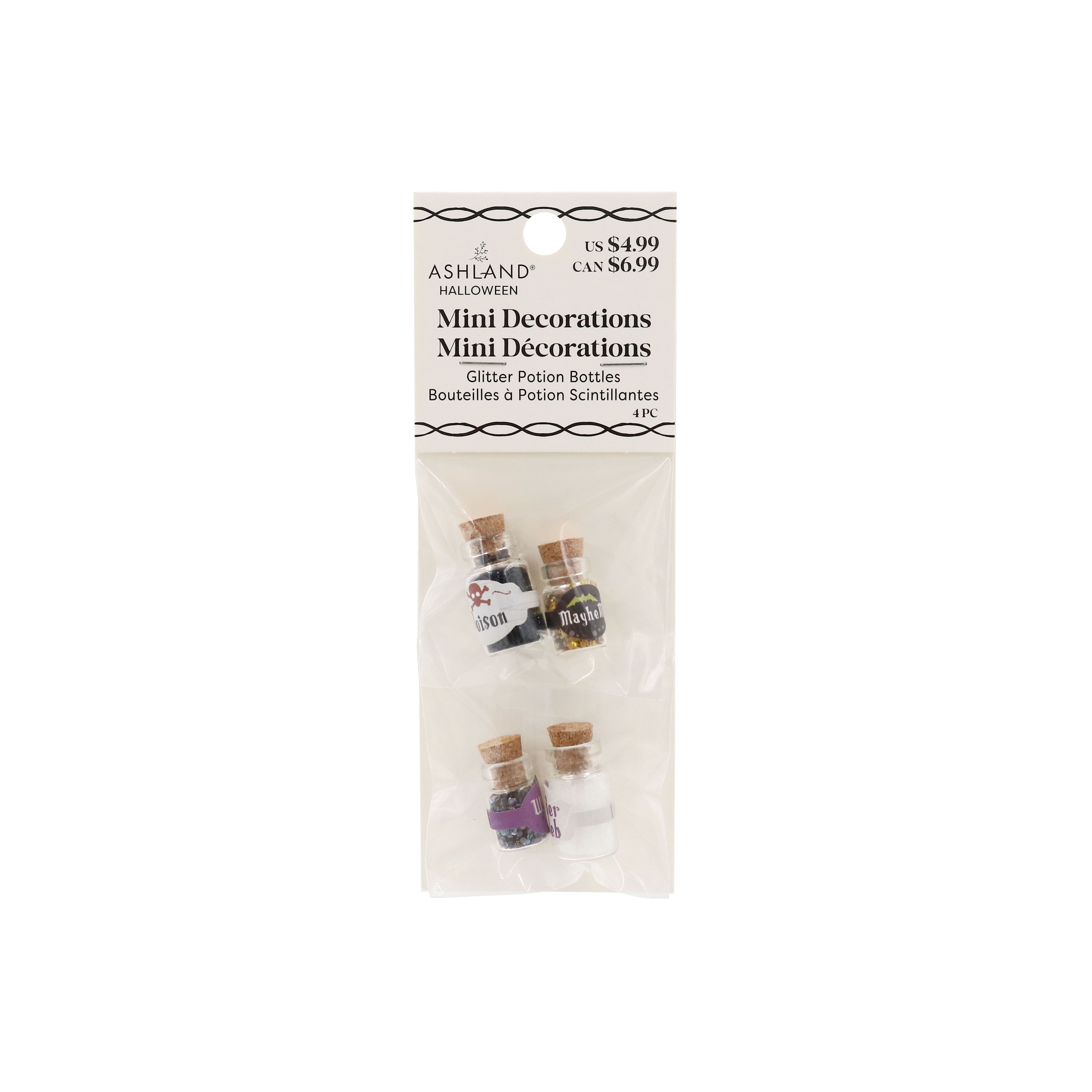 Mini Glitter Potion Bottles, 4ct. by Ashland&#xAE;