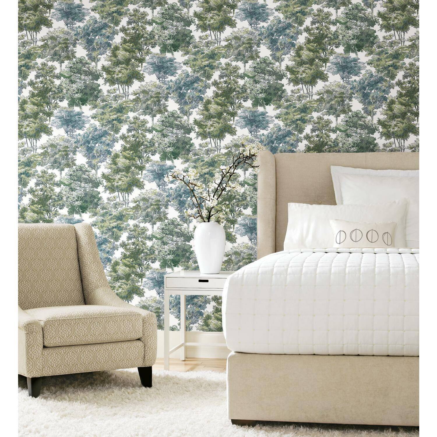 RoomMates Old World Trees Peel & Stick Wallpaper