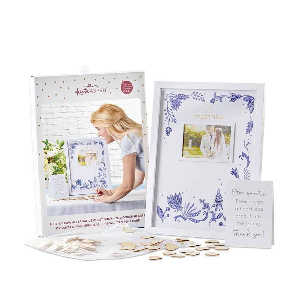 Kate Aspen&#xAE; Blue Willow Wedding Guest Book Alternative