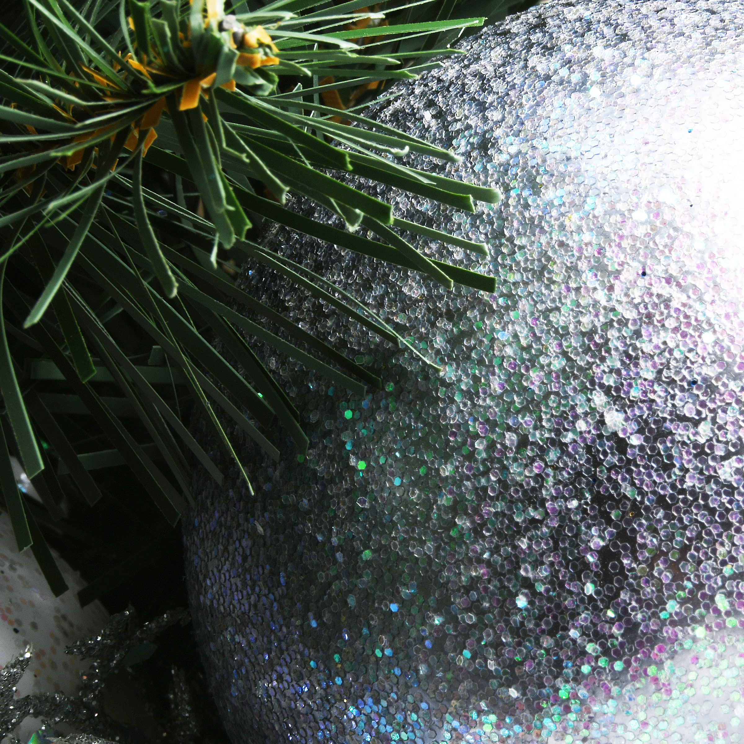 3ft. Pre-Lit Decorative Collection Ornament Artificial Christmas Tree, Clear Lights