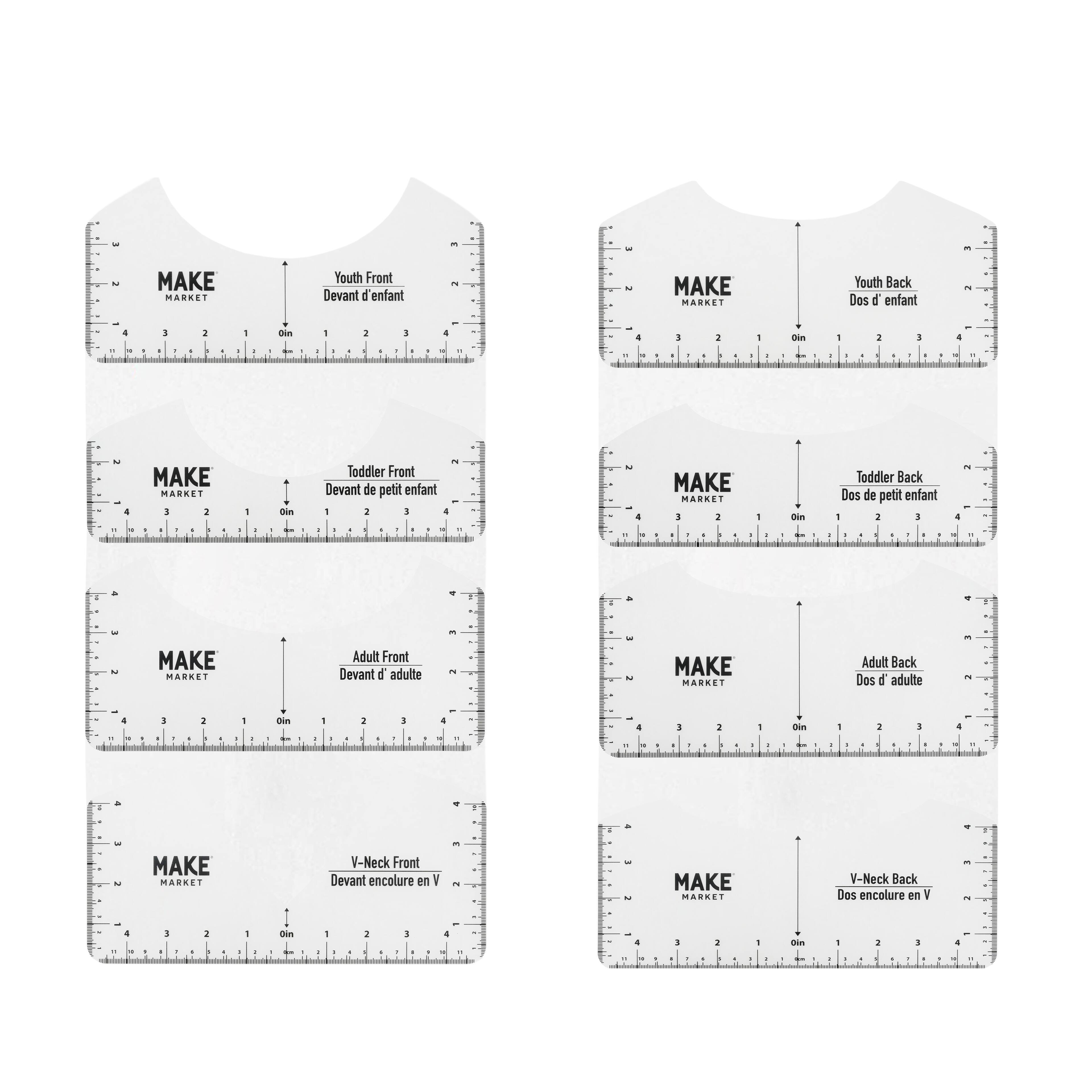T-Shirt Ruler Guide Set by Make Market®