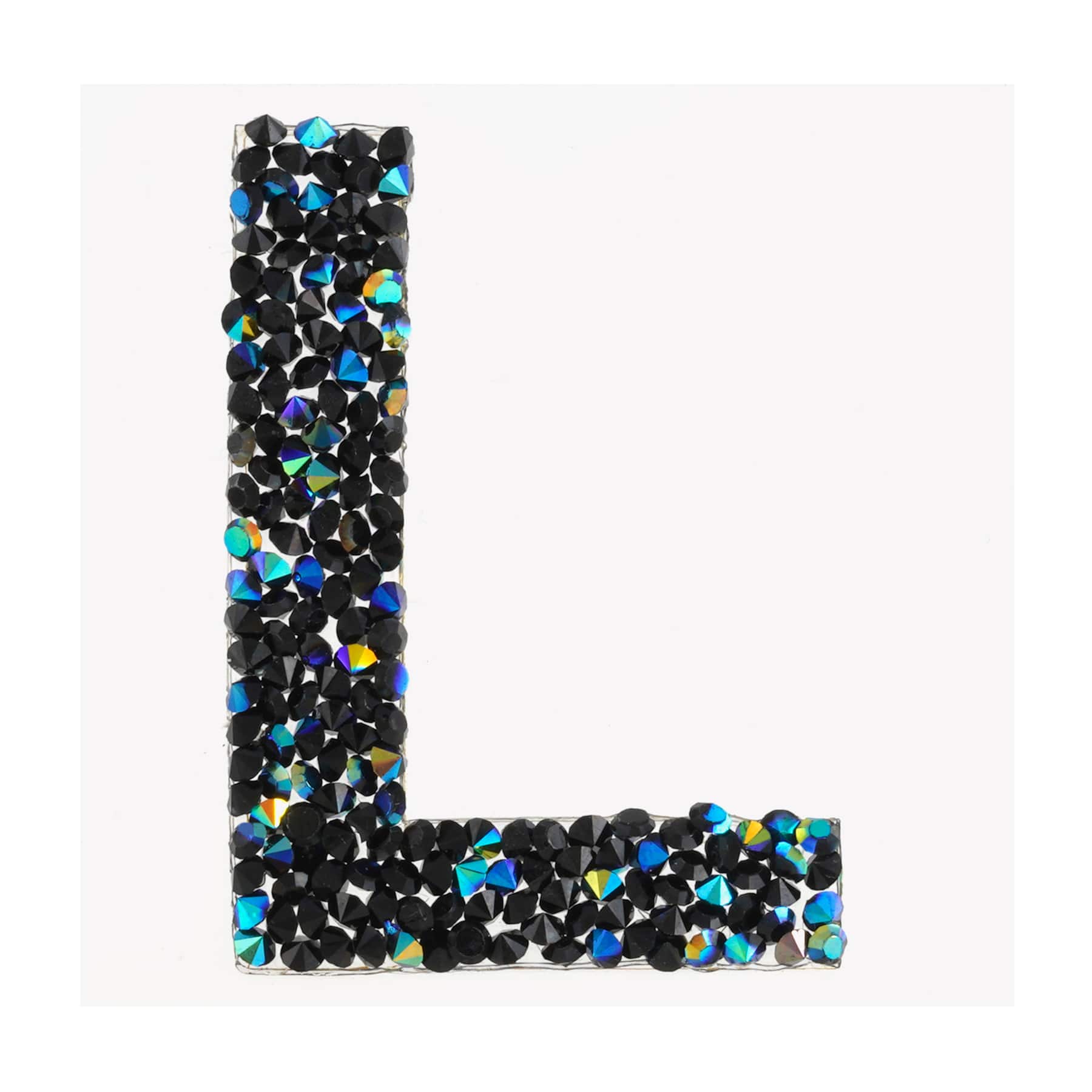 12 Pack: Black AB Letter Bling Sticker by Recollections®