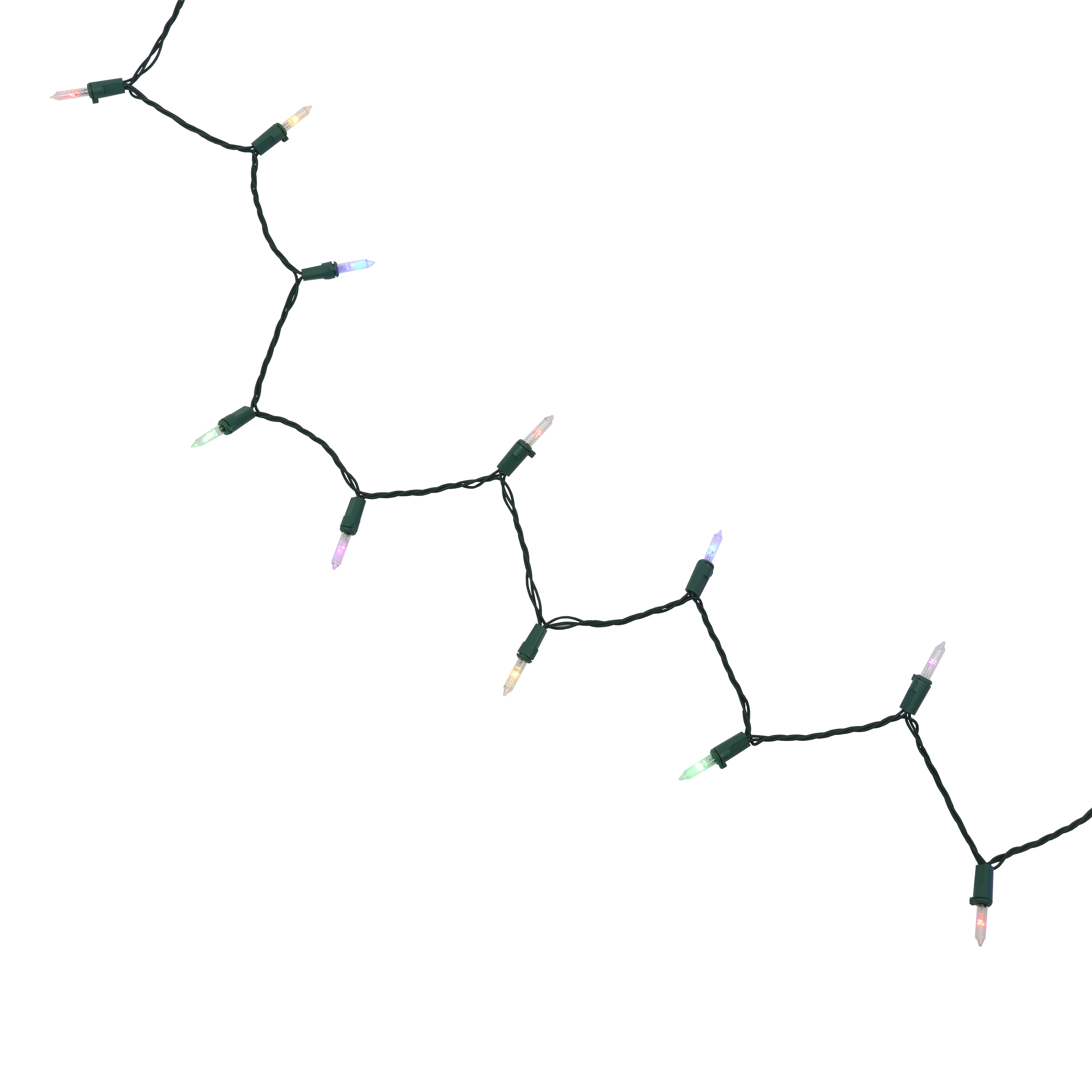 100ct. Color Changing Mini LED Glass 8 Function String Lights on Green Wire by Ashland&#xAE;