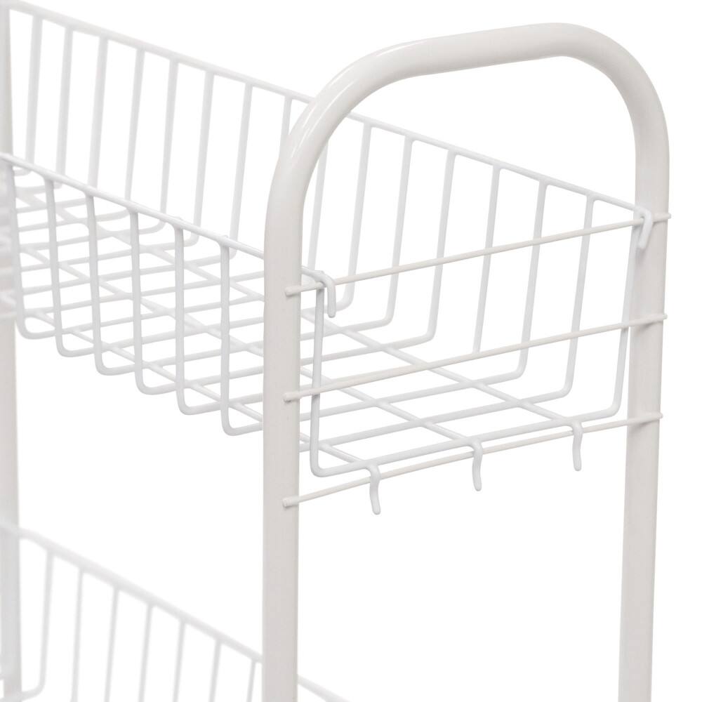 Household Essentials 30&#x22; Slim 3-Shelf Storage &#x26; Utility Cart