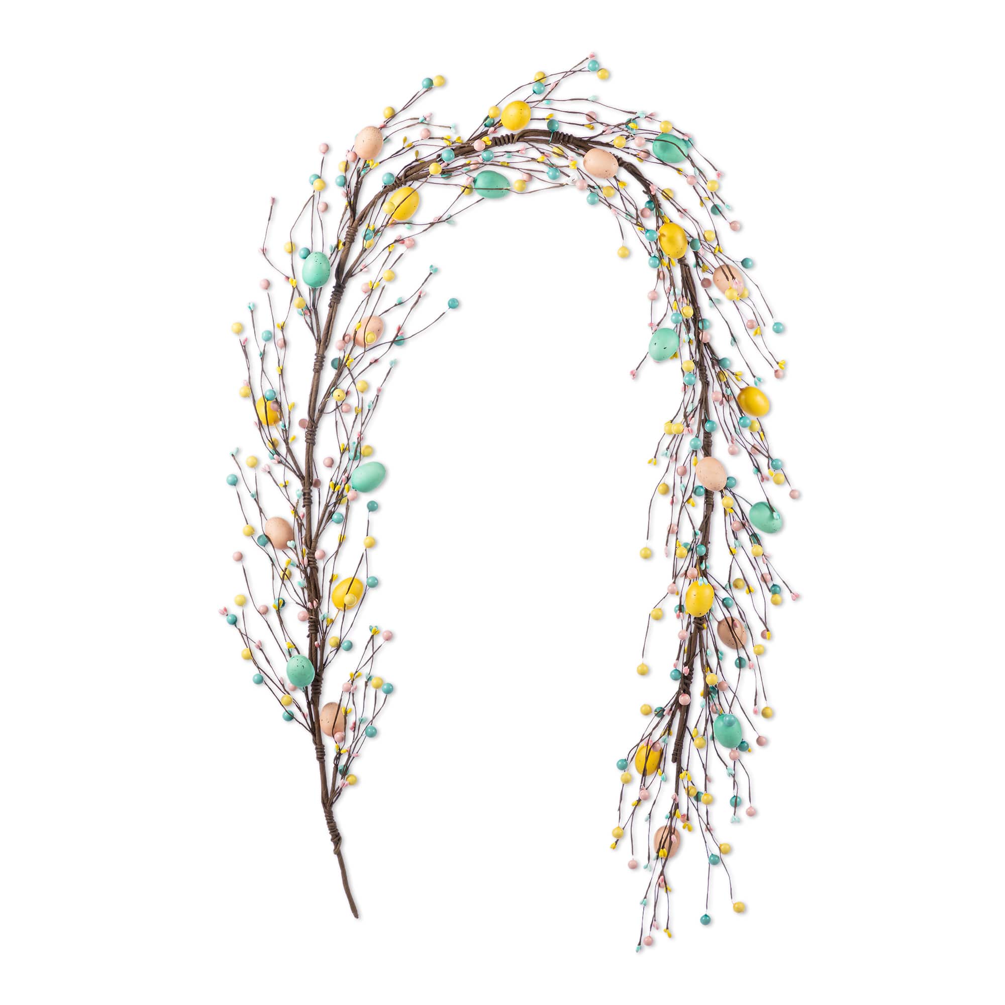 Glitzhome® 6ft Easter Egg & Berries Garland